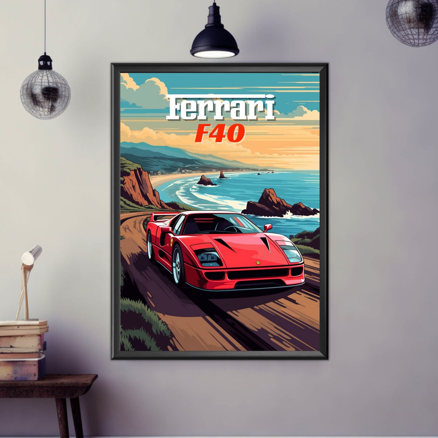 Ferrari F40 Poster