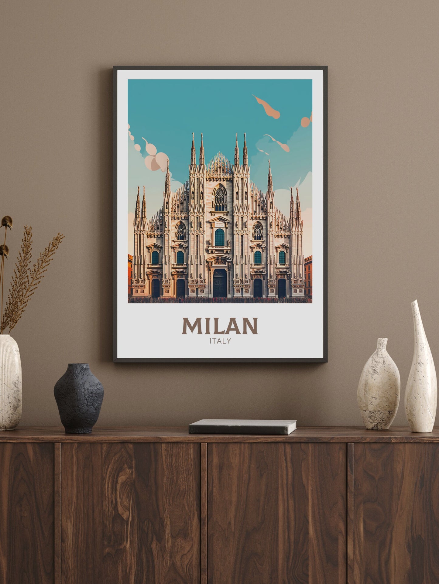 Milan Travel Poster | Milan Illustration | Milan Wall Art | Spain Poster | Milan Poster | Milan Spain Print | Milan Poster | ID 402