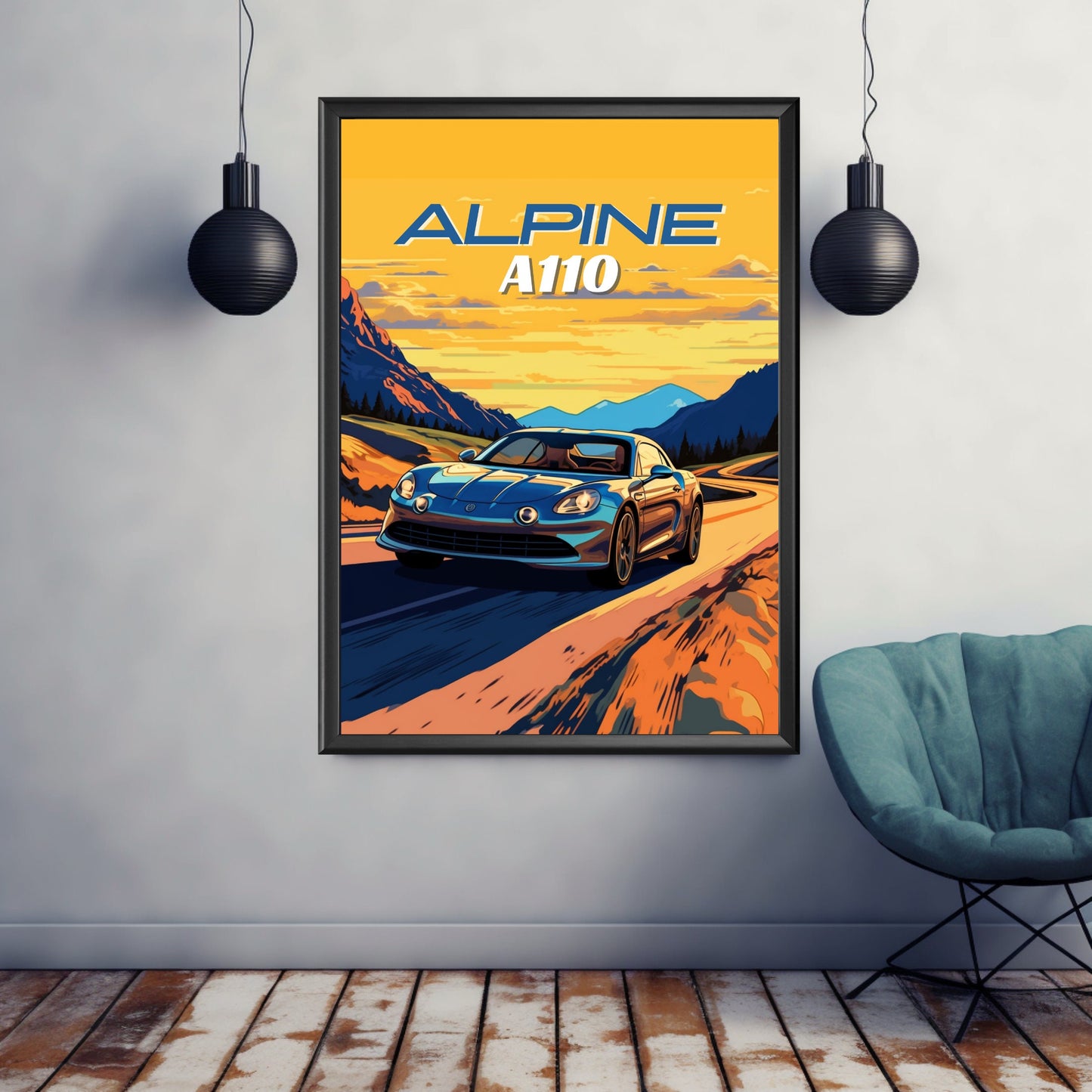 Alpine A110 Car Poster