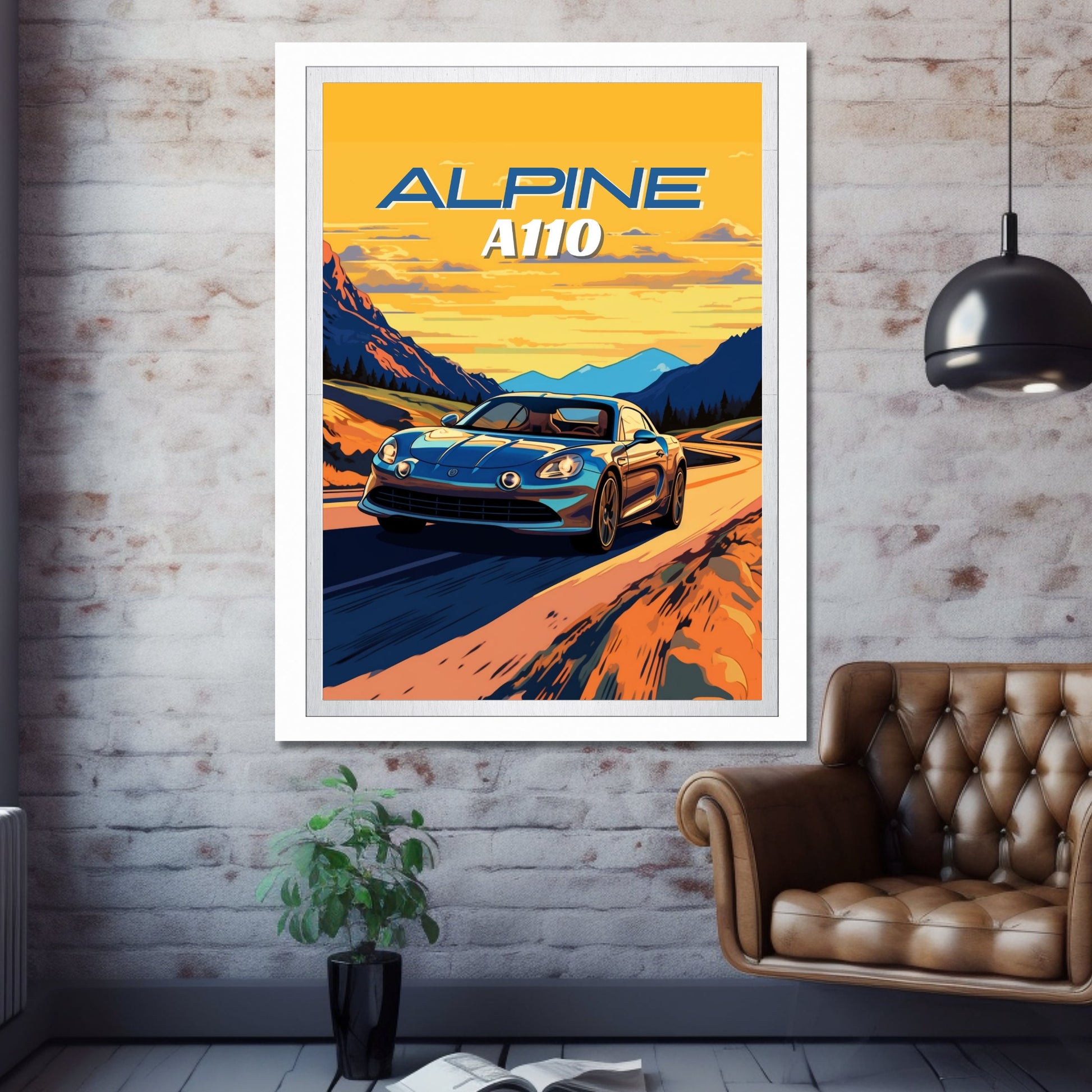 Alpine A110 Car Poster