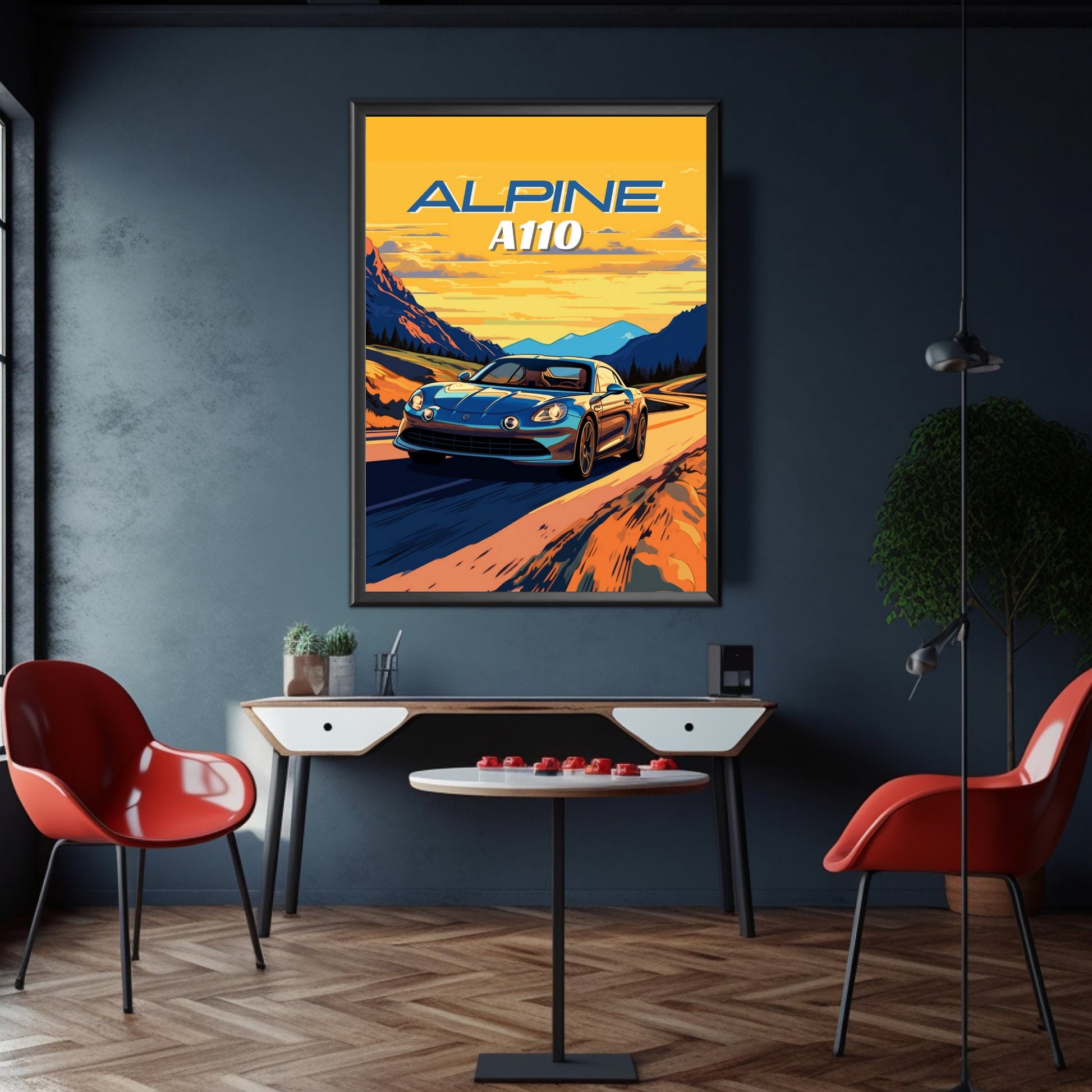 Alpine A110 Car Poster