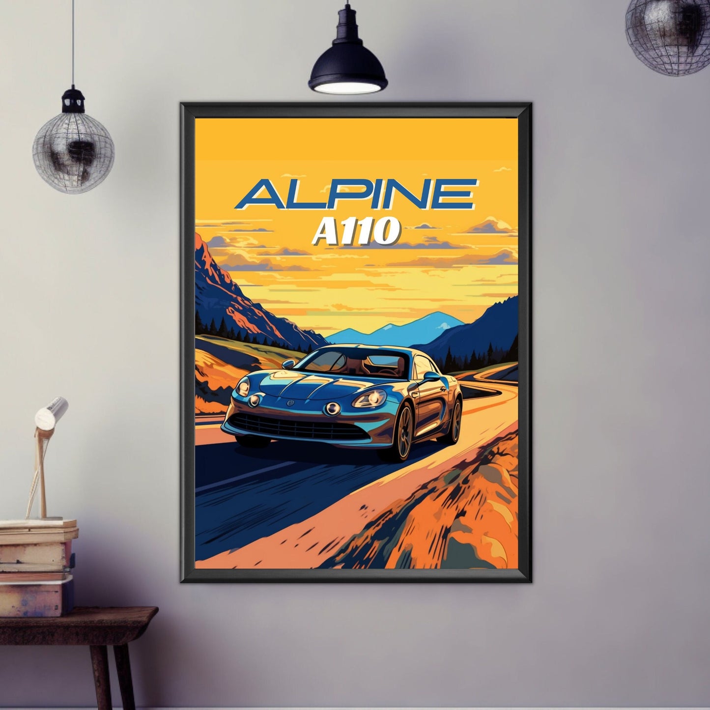 Alpine A110 Car Poster