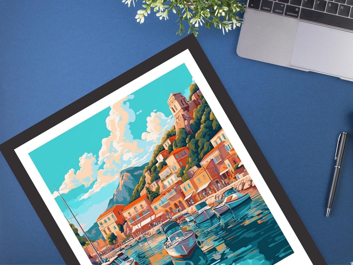 Zakynthos Illustration | Zakynthos Travel Print | Zakynthos Poster | Greece Print | Greece Home Décor | Zakynthos Art | Greek island ID 411