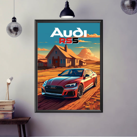 Audi RS5 Print, 2020s Car, Audi RS5 Poster, Performance Car Print, Car Print, Car Poster, Car Art, Modern Classic Car Print, Luxury Car