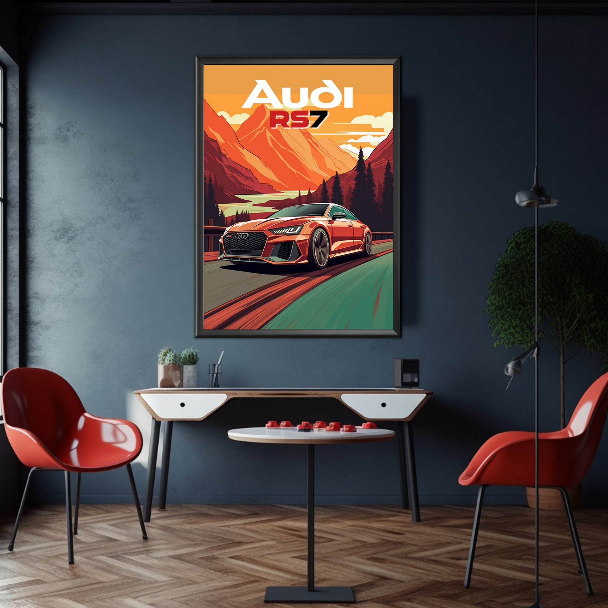 Audi RS7 Car Poster