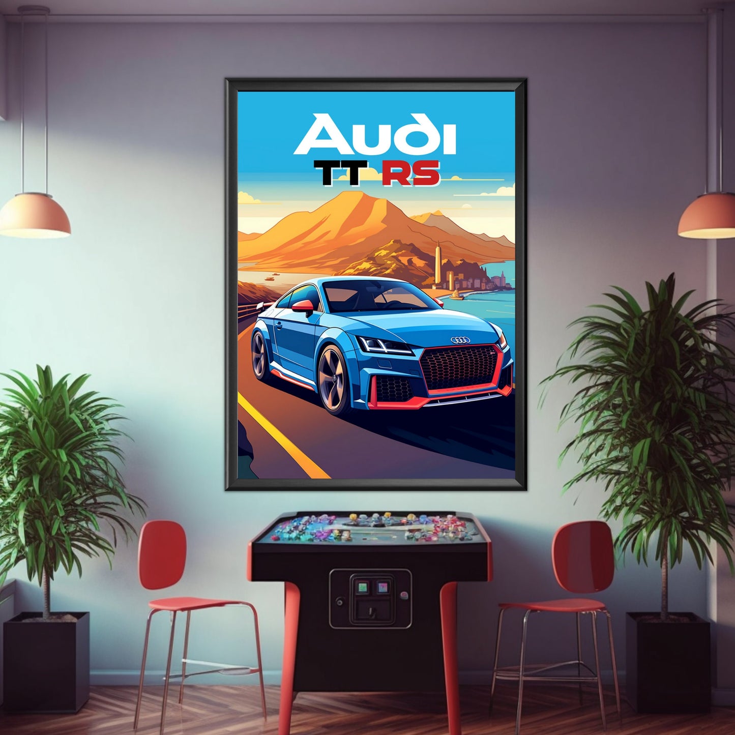 Audi TT RS Car Poster