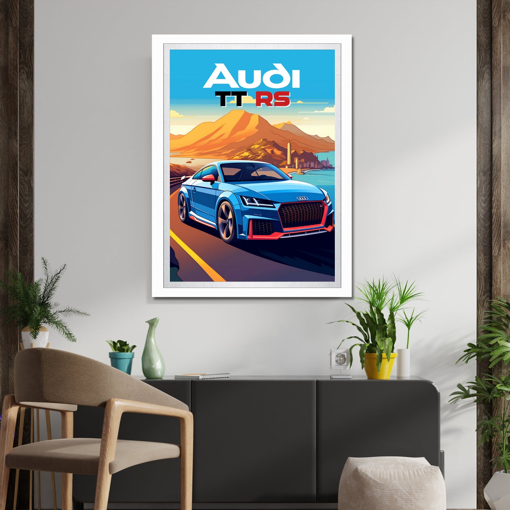 Audi TT RS Car Poster