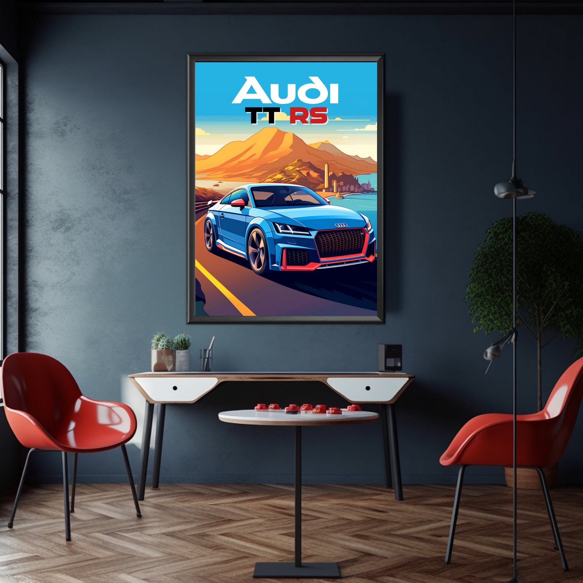 Audi TT RS Car Poster