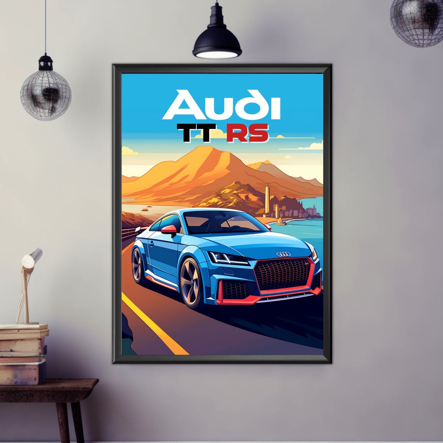 Audi TT RS Car Poster