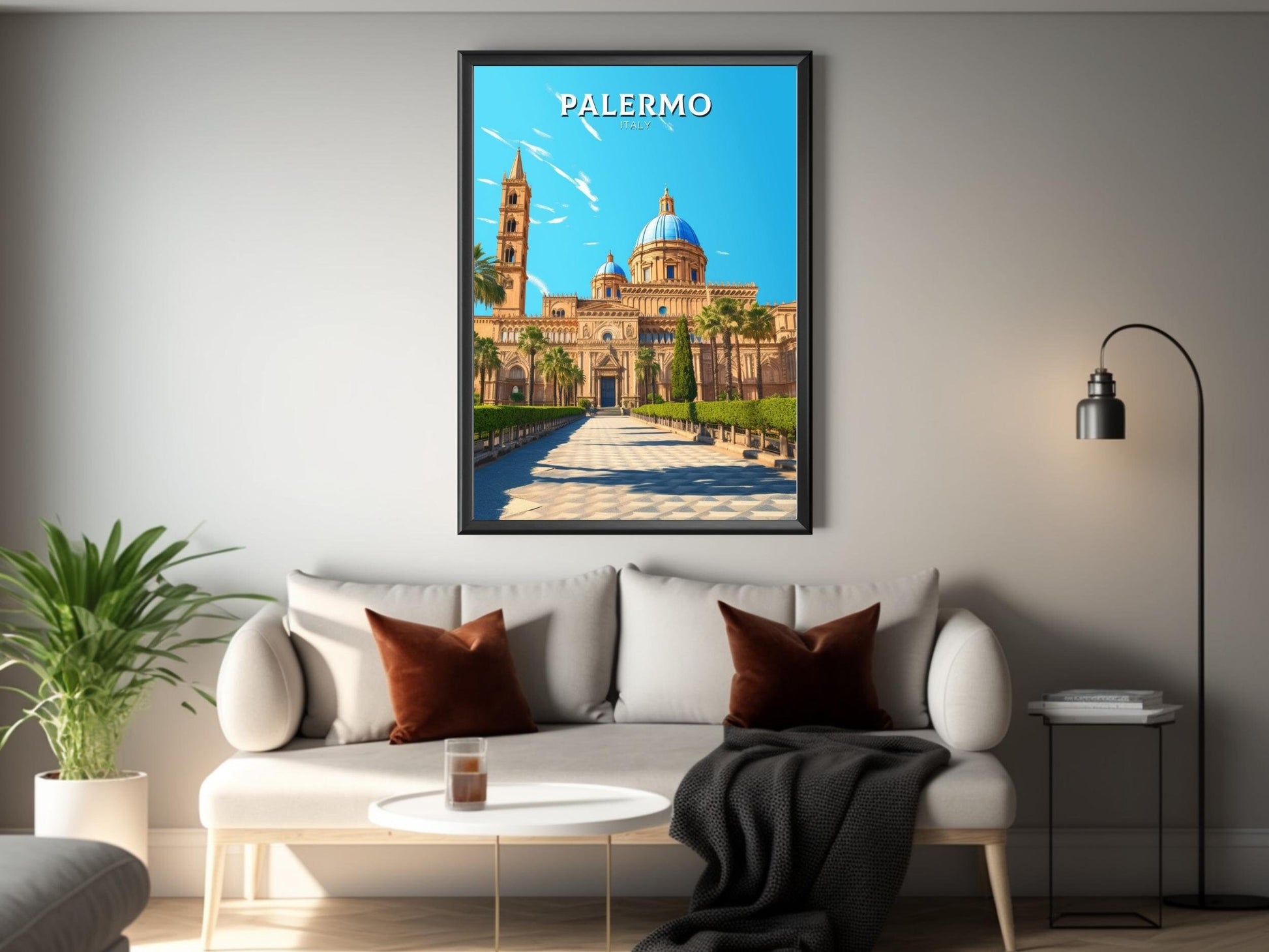 Palermo Travel Poster | Palermo Travel Print | Palermo Illustration | Palermo Print | Palermo Wall Art | Italy Poster | Italy Décor | ID 424