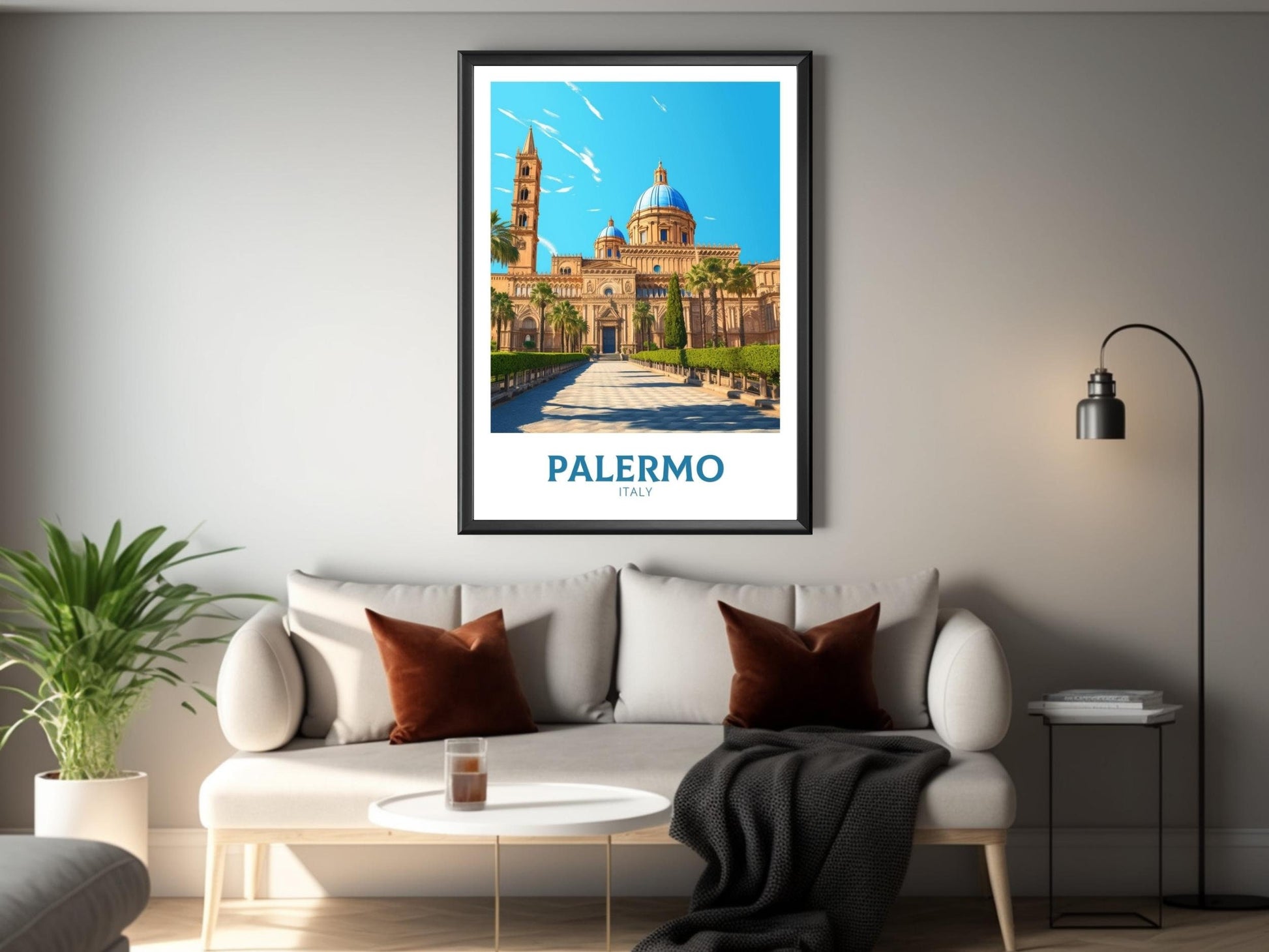 Palermo Travel Print | Palermo Illustration | Palermo Travel Poster | Palermo Print | Palermo Wall Art | Italy Poster | Italy Décor | ID 425