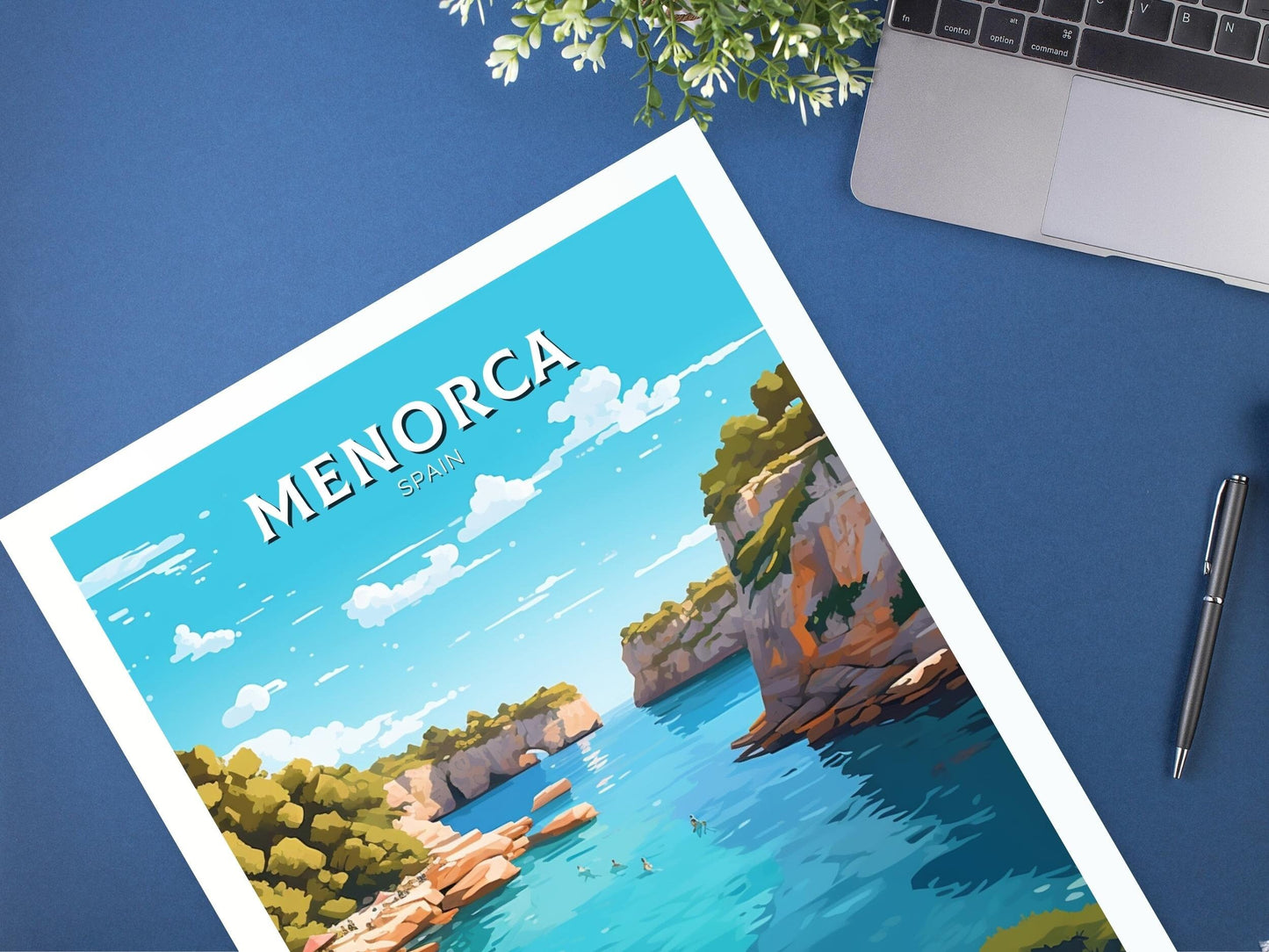 Menorca Travel Poster | Menorca Illustration | Menorca Wall Art | Menorca Print | Menorca Design | Menorca Print Painting | ID 026