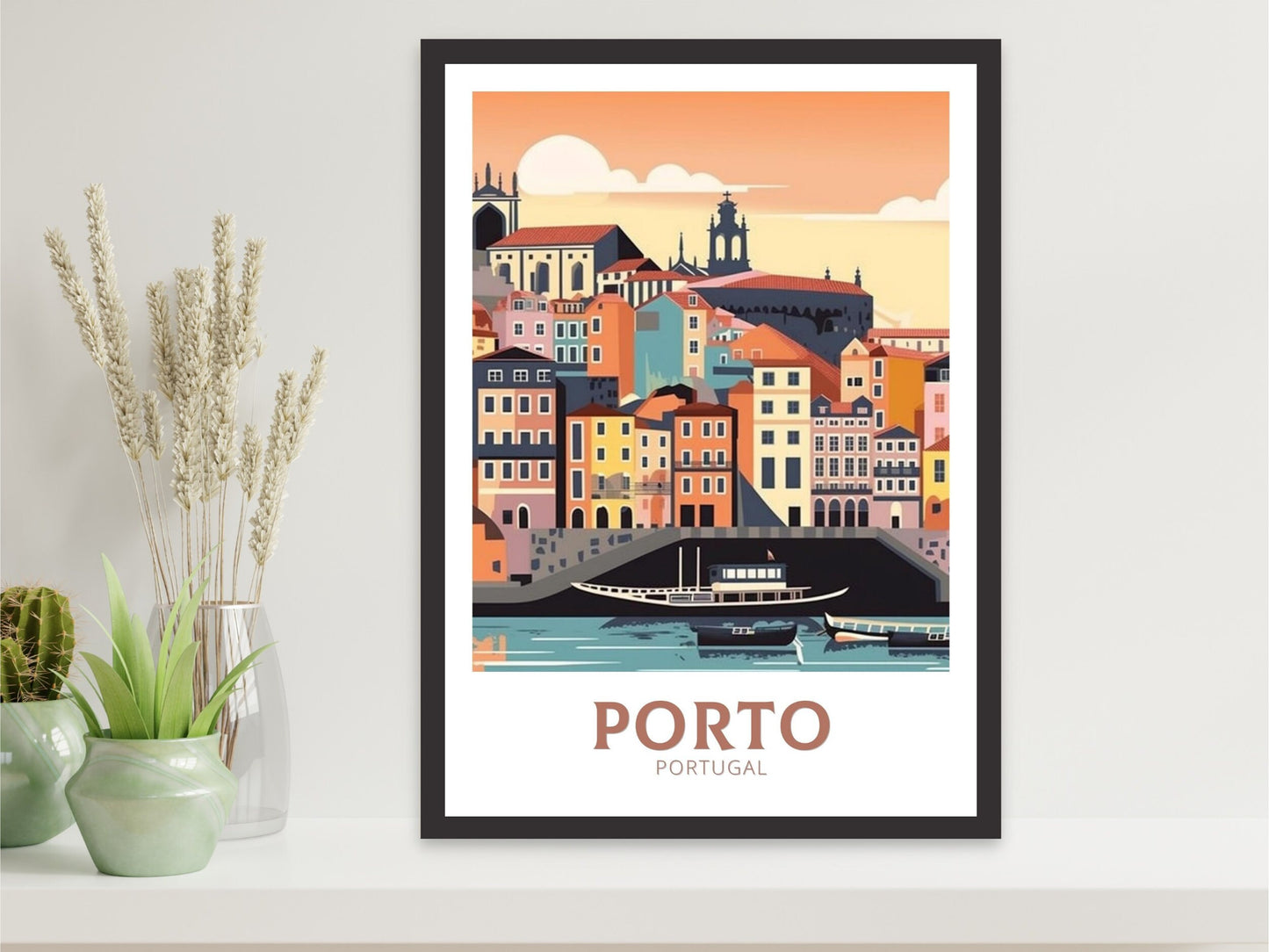 Porto Travel Poster | Porto Illustration | Porto Wall Art | Porto Poster | Portugal Poster | Portugal Home Décor | Porto Print | ID 353