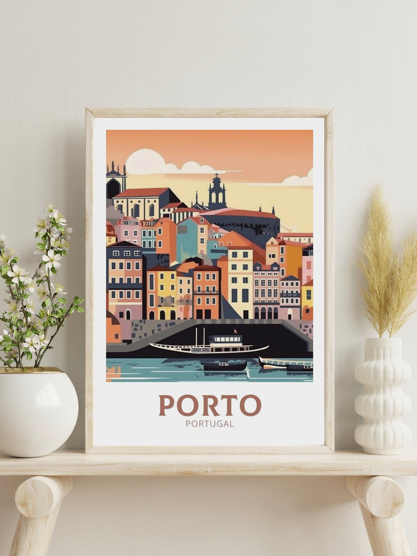 Porto Travel Poster | Porto Illustration | Porto Wall Art | Porto Poster | Portugal Poster | Portugal Home Décor | Porto Print | ID 353