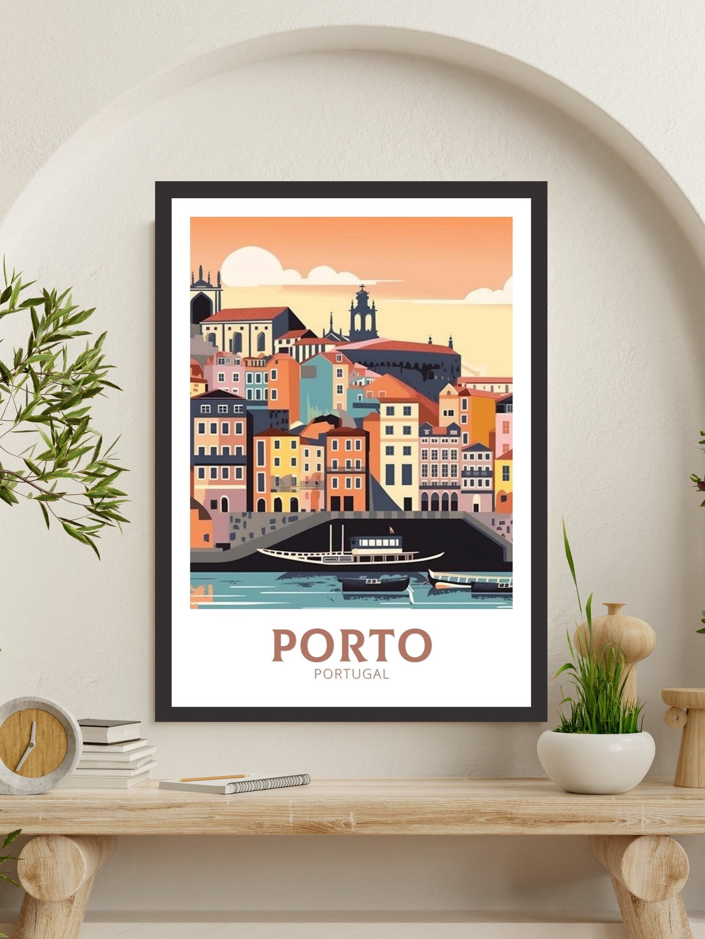 Porto Travel Poster | Porto Illustration | Porto Wall Art | Porto Poster | Portugal Poster | Portugal Home Décor | Porto Print | ID 353