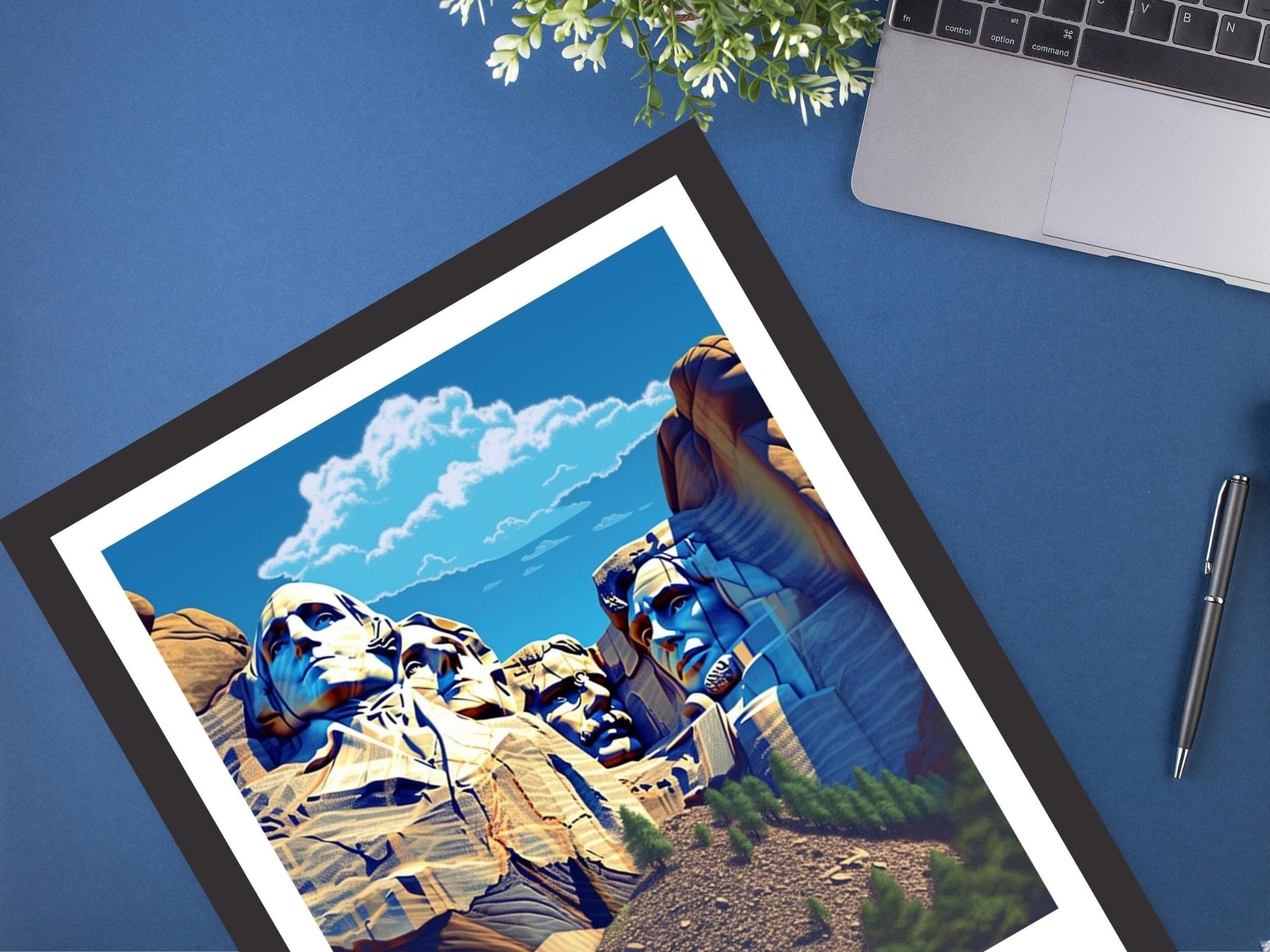 Rushmore Travel Print | Mount Rushmore Poster | Rushmore Design | Rushmore Wall Art | Mount Rushmore Illustration | USA Print | ID 361