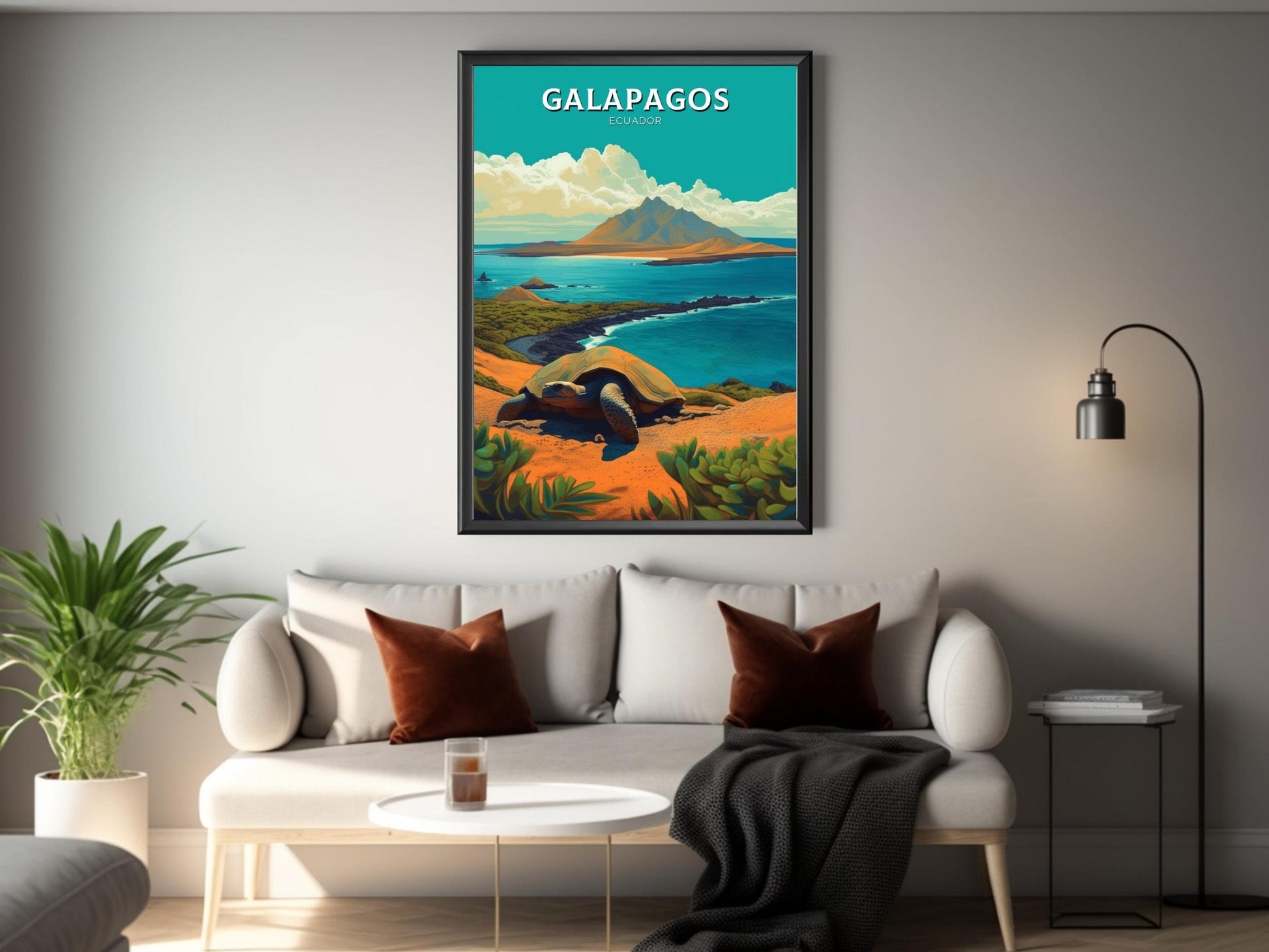 Galápagos Islands Poster | Galápagos Islands Design | Galápagos Travel Print | Galápagos Wall Art | Galápagos Painting | Illustration ID 366