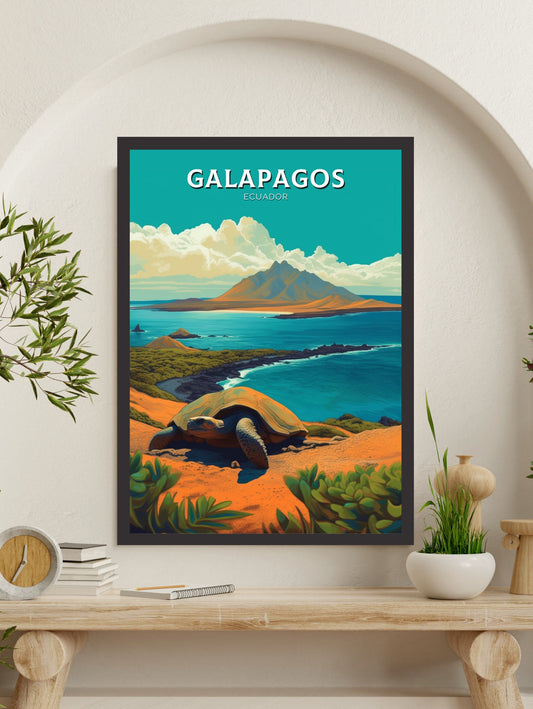 Galápagos Islands Poster | Galápagos Islands Design | Galápagos Travel Print | Galápagos Wall Art | Galápagos Painting | Illustration ID 366