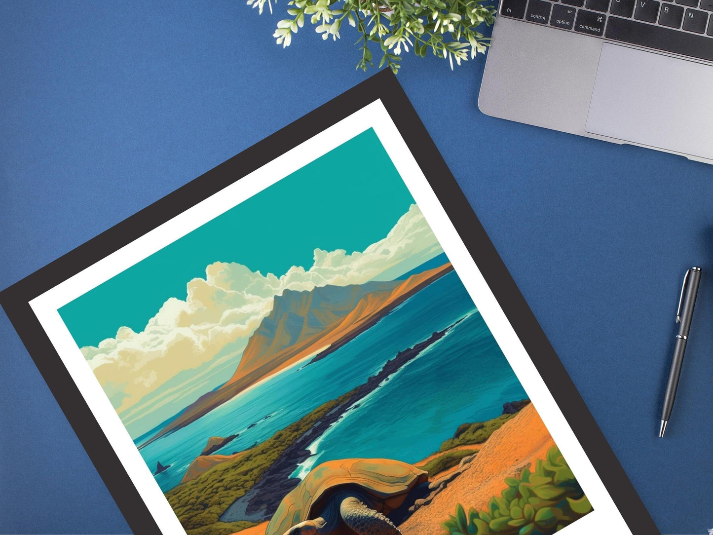 Galápagos Travel Print | Galápagos Islands Poster | Galápagos Islands Design | Galápagos Wall Art | Galápagos Painting | Illustration ID 367