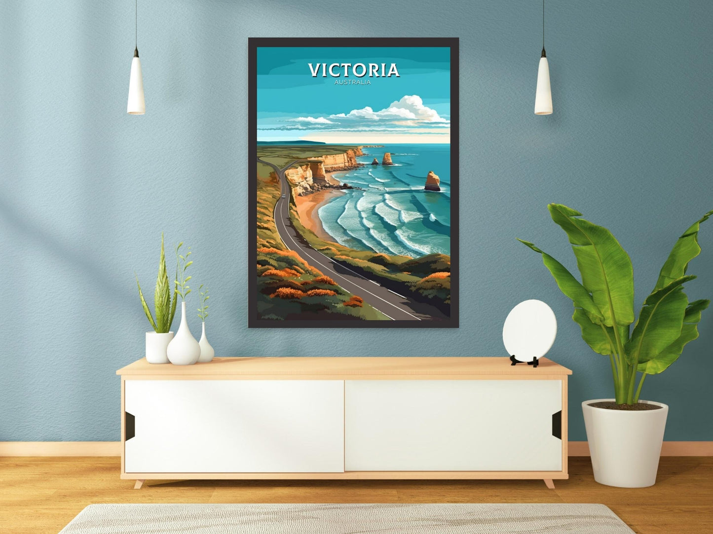 Victoria Australia Print | Victoria Poster | Victoria Illustration | Victoria Poster | Victoria Australia Wall Art | Victoria Print ID 372