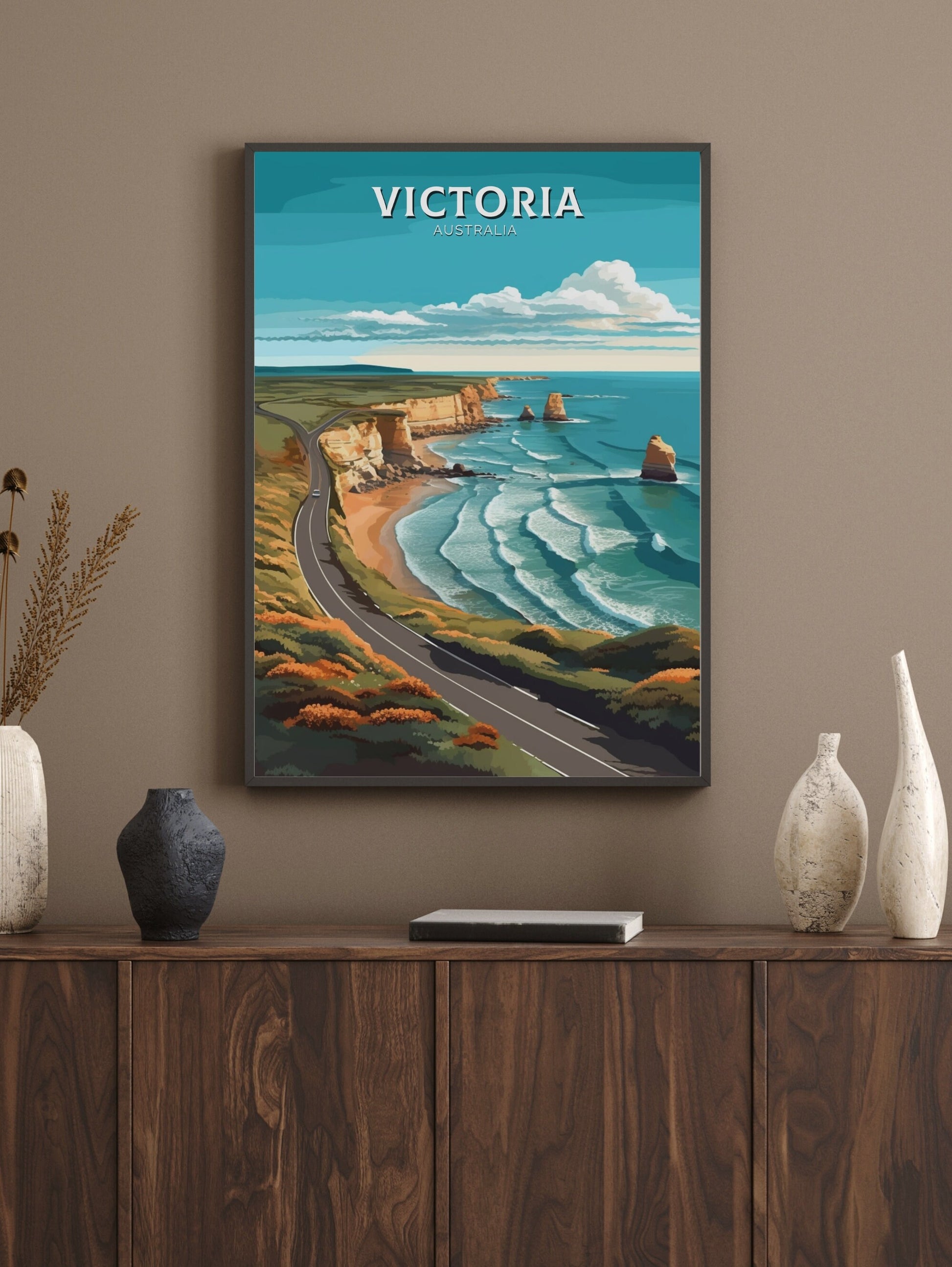 Victoria Australia Print | Victoria Poster | Victoria Illustration | Victoria Poster | Victoria Australia Wall Art | Victoria Print ID 372