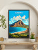 Hawaii Travel Print | Hawaii Poster | Hawaii Design | Hawaii Wall Art | Hawaii Illustration | The Islands of Hawaii print | ID 380