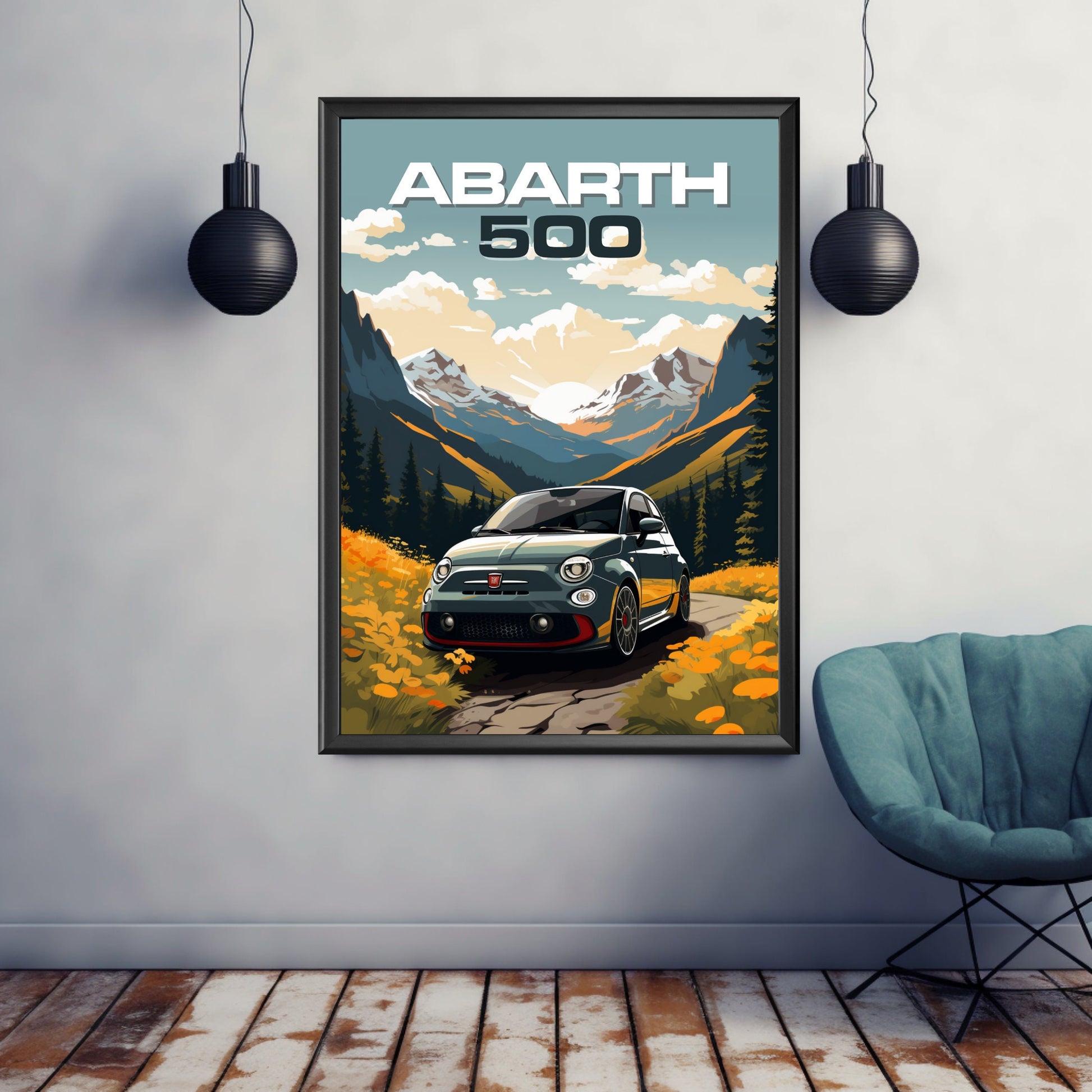 Abarth 500 Poster