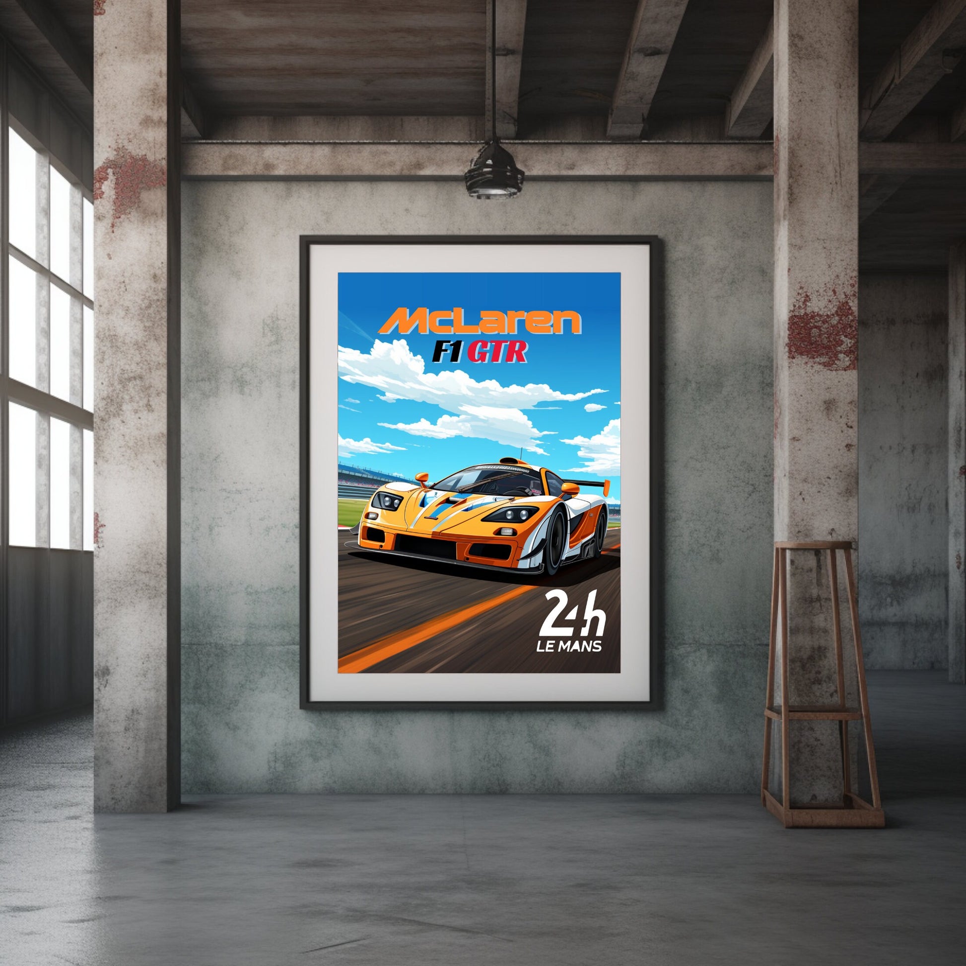 McLaren F1 GTR Poster