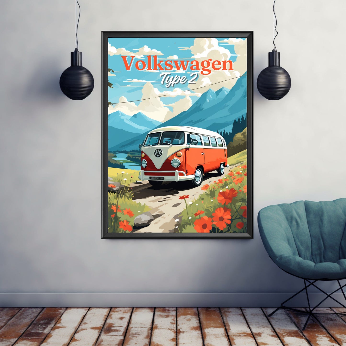 Volkswagen Type 2 Van Print, 1960s