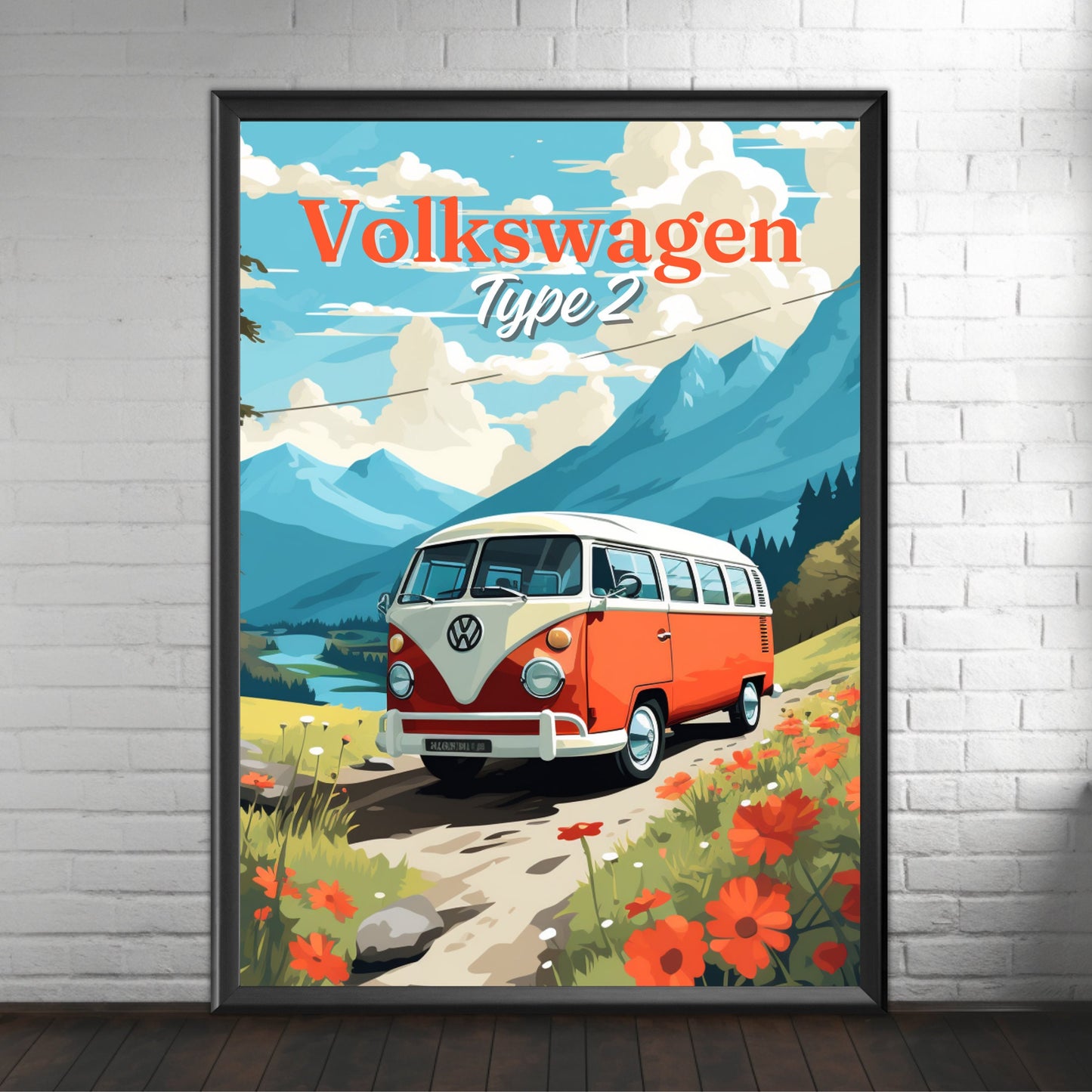 Volkswagen Type 2 Van Print, 1960s