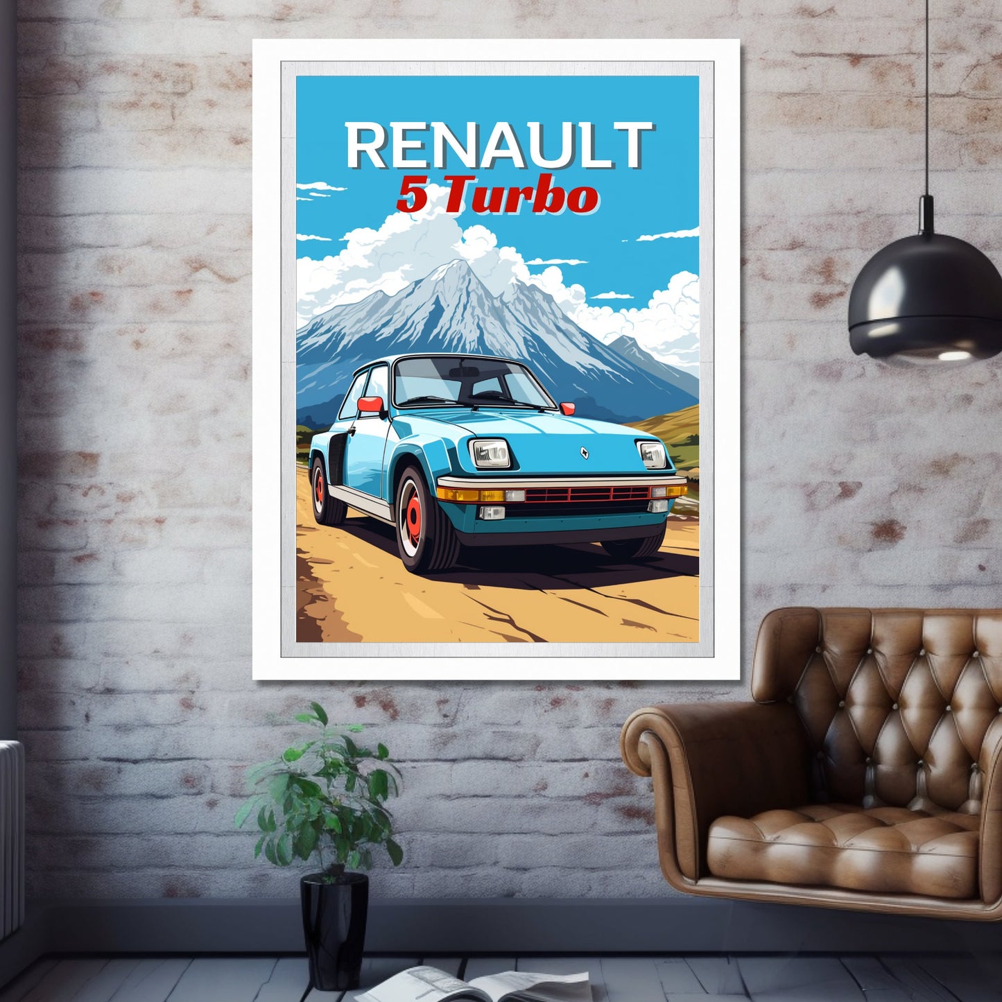 Renault 5 Turbo Print, 1980s Car Print, Renault 5 Turbo Poster, Vintage Car Print, Car Print, Car Poster, Car Art, Classic Car Print