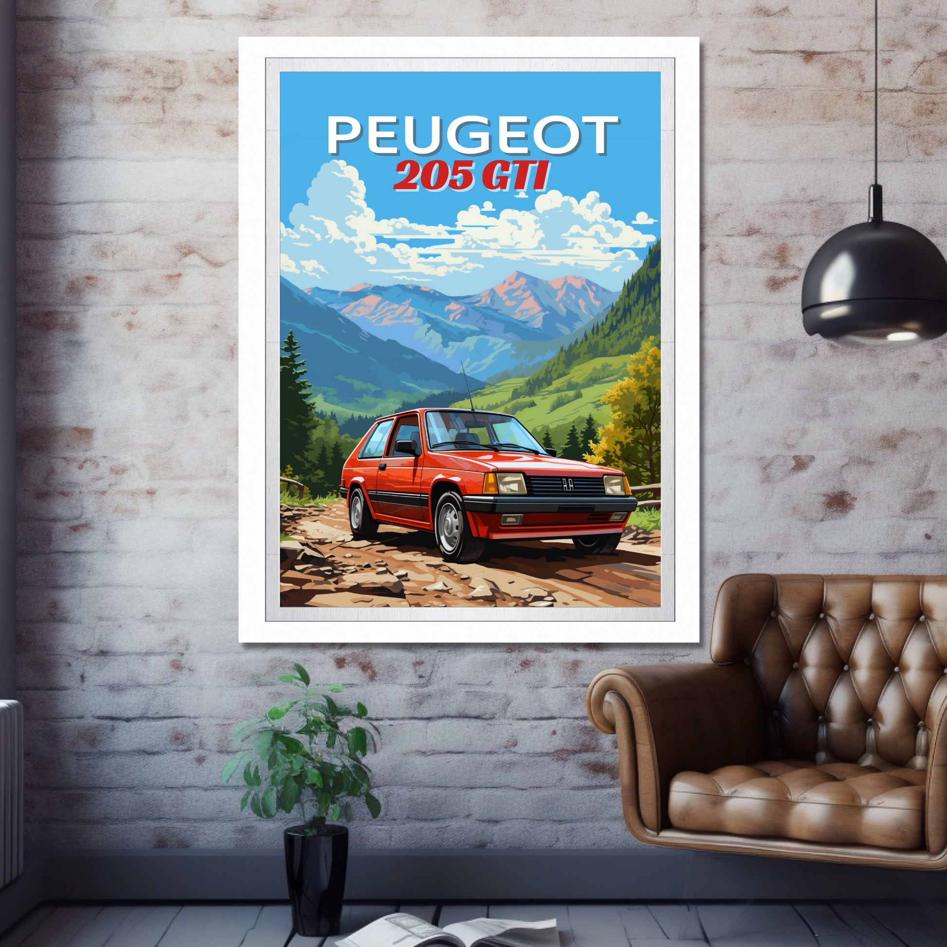 1980s Peugeot 205 GTI Print