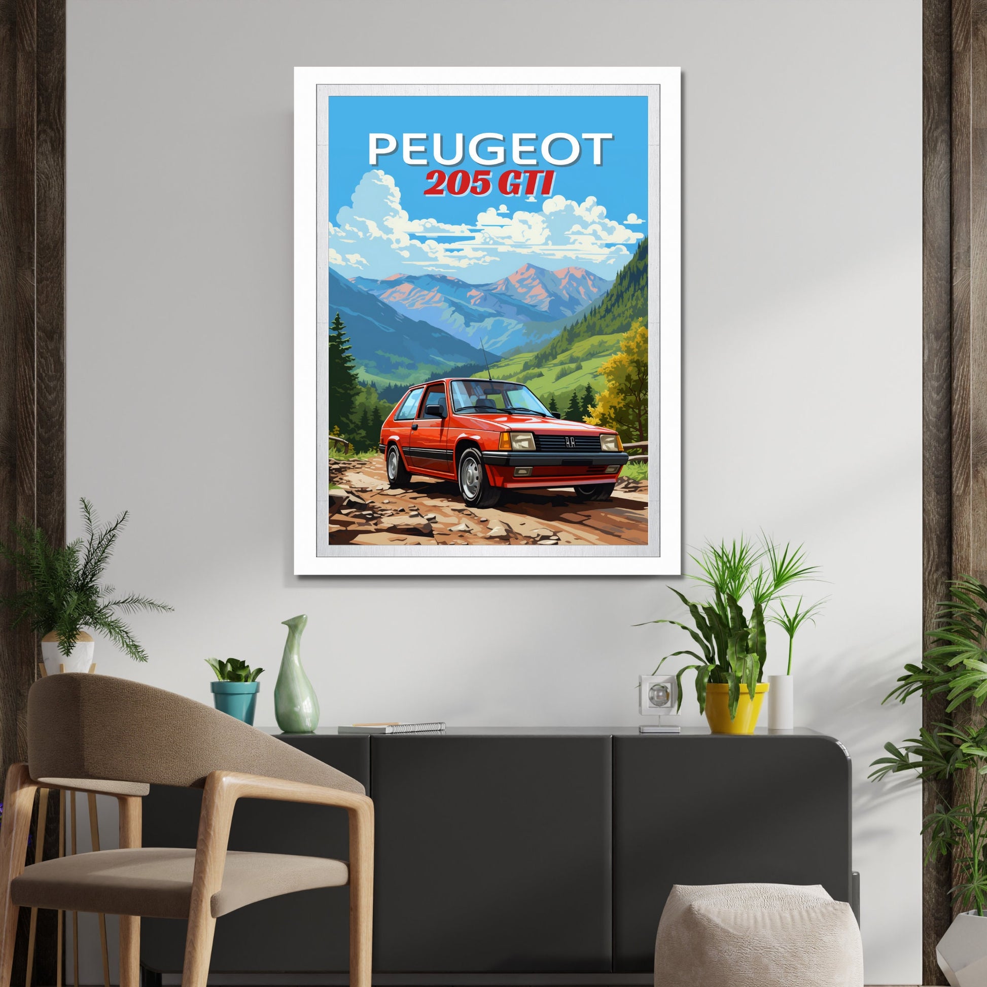 1980s Peugeot 205 GTI Print