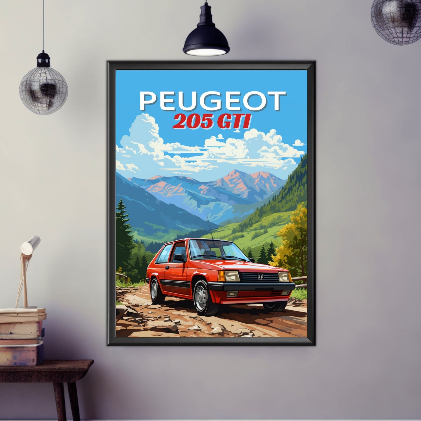 1980s Peugeot 205 GTI Print