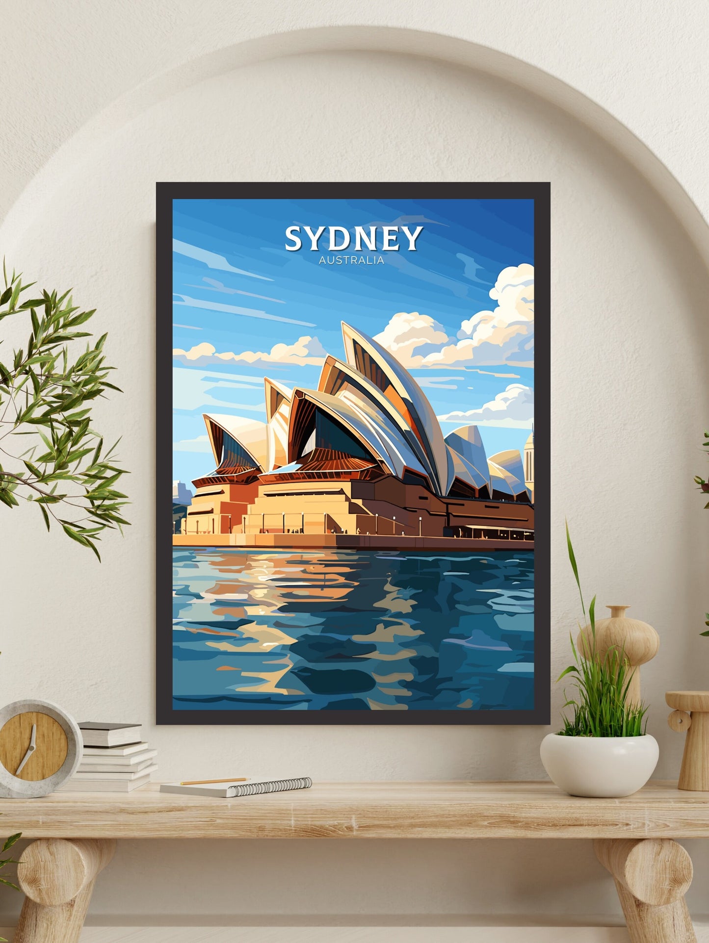 Sydney Print | Sydney Illustration | Sydney Opera House | Australia Print | Australia Wall Art | Australia Poster | Sydney Poster | ID 100