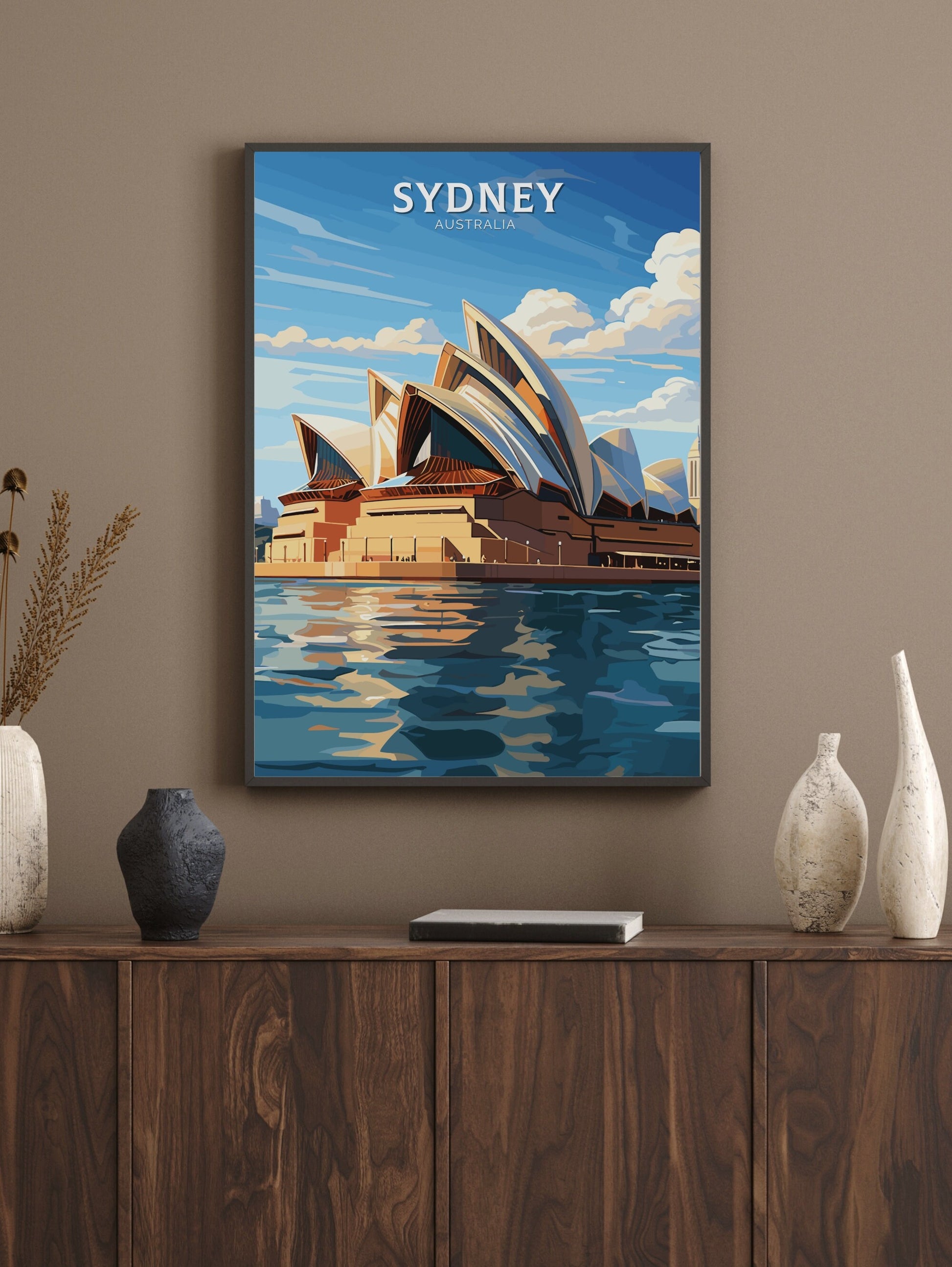 Sydney Print | Sydney Illustration | Sydney Opera House | Australia Print | Australia Wall Art | Australia Poster | Sydney Poster | ID 100