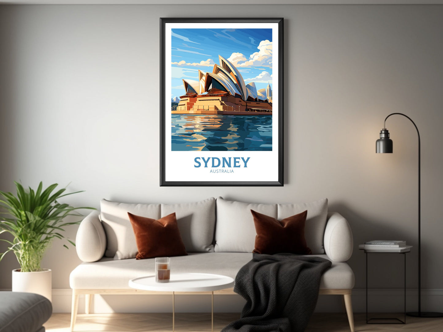 Sydney Poster | Sydney Illustration | Sydney Opera House | Australia Poster | Australia Wall Art | Australia Print | Sydney Print | ID 229