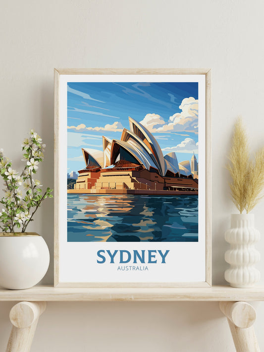 Sydney Poster | Sydney Illustration | Sydney Opera House | Australia Poster | Australia Wall Art | Australia Print | Sydney Print | ID 229