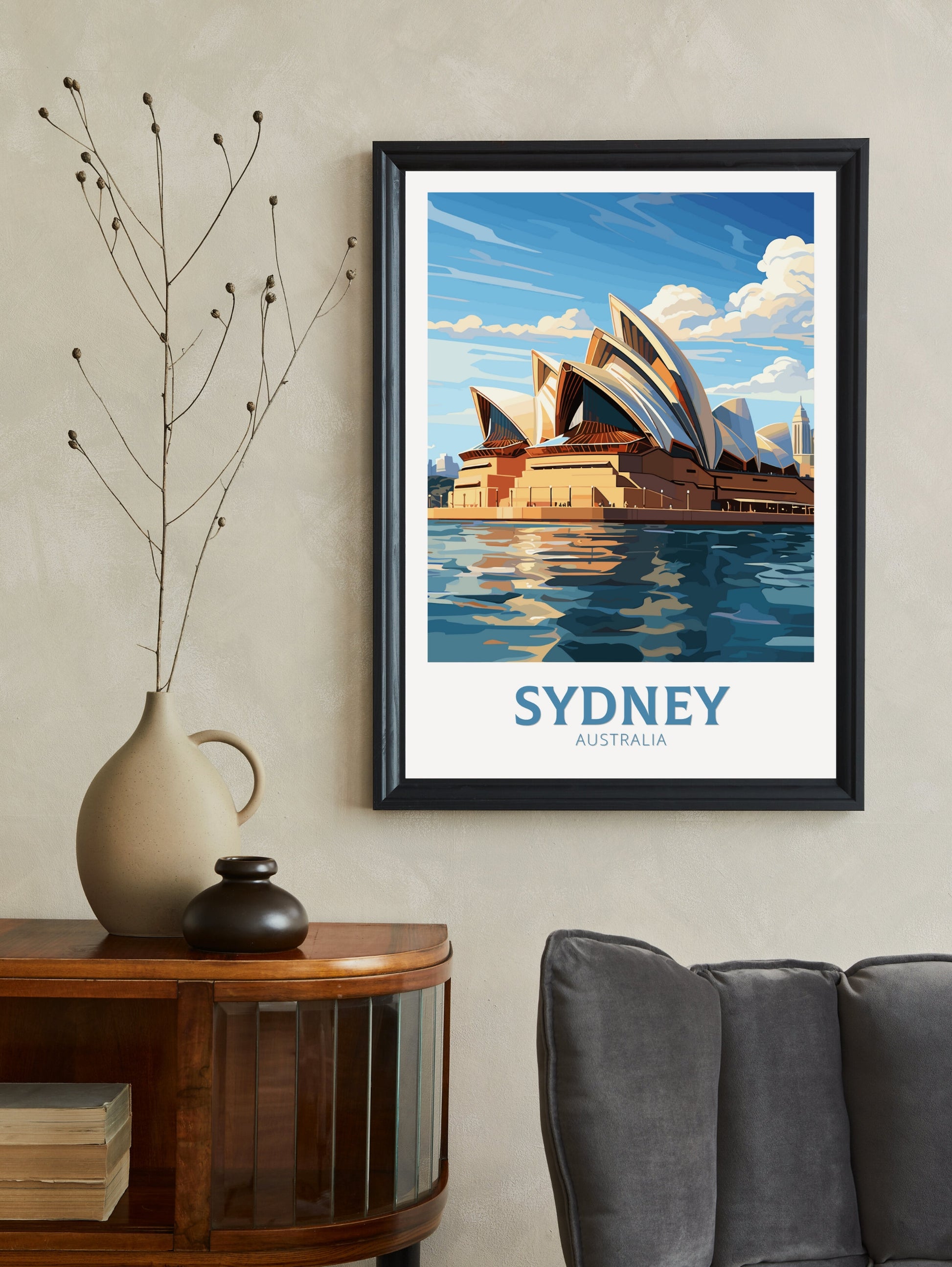 Sydney Poster | Sydney Illustration | Sydney Opera House | Australia Poster | Australia Wall Art | Australia Print | Sydney Print | ID 229