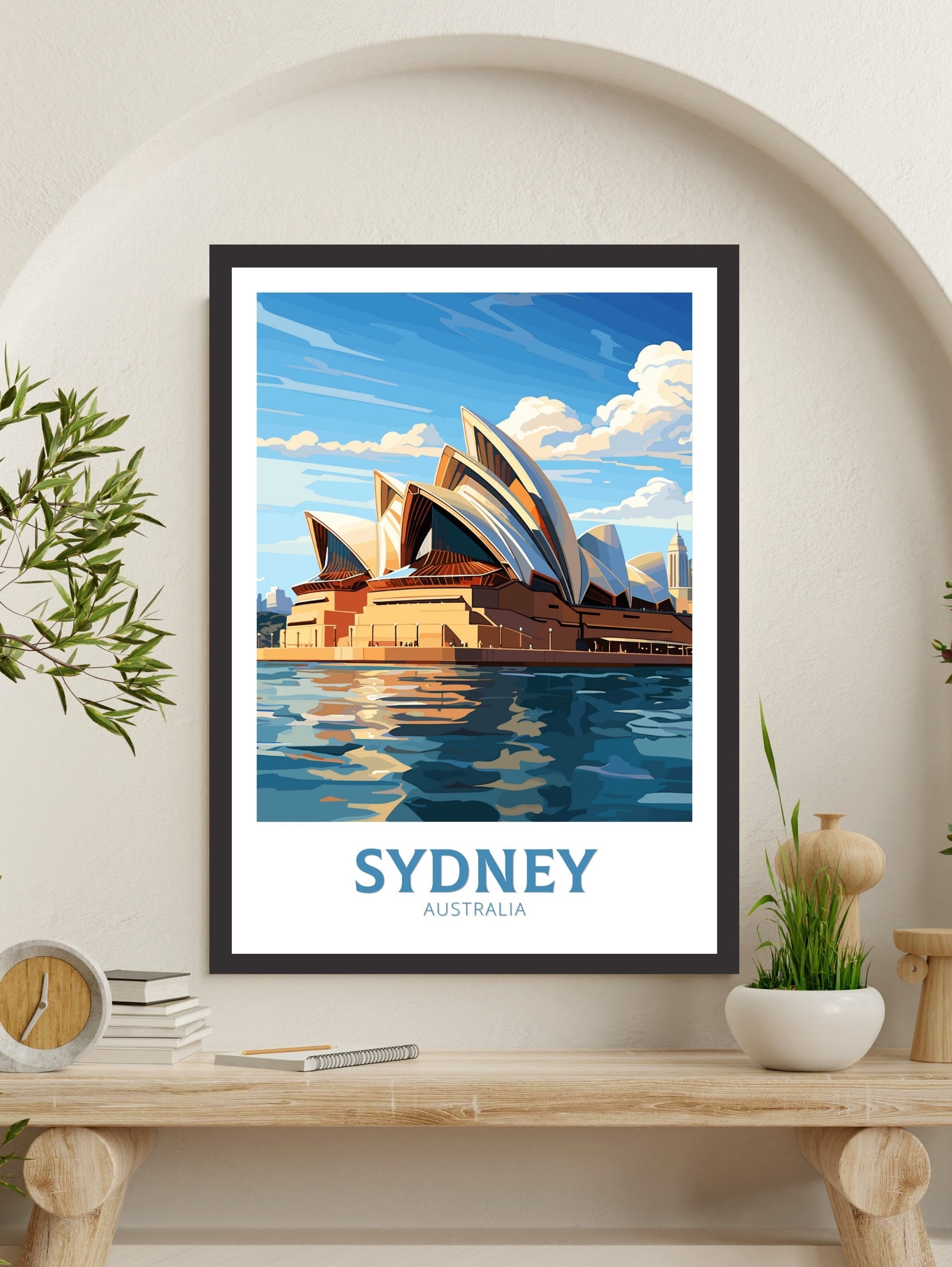 Sydney Poster | Sydney Illustration | Sydney Opera House | Australia Poster | Australia Wall Art | Australia Print | Sydney Print | ID 229