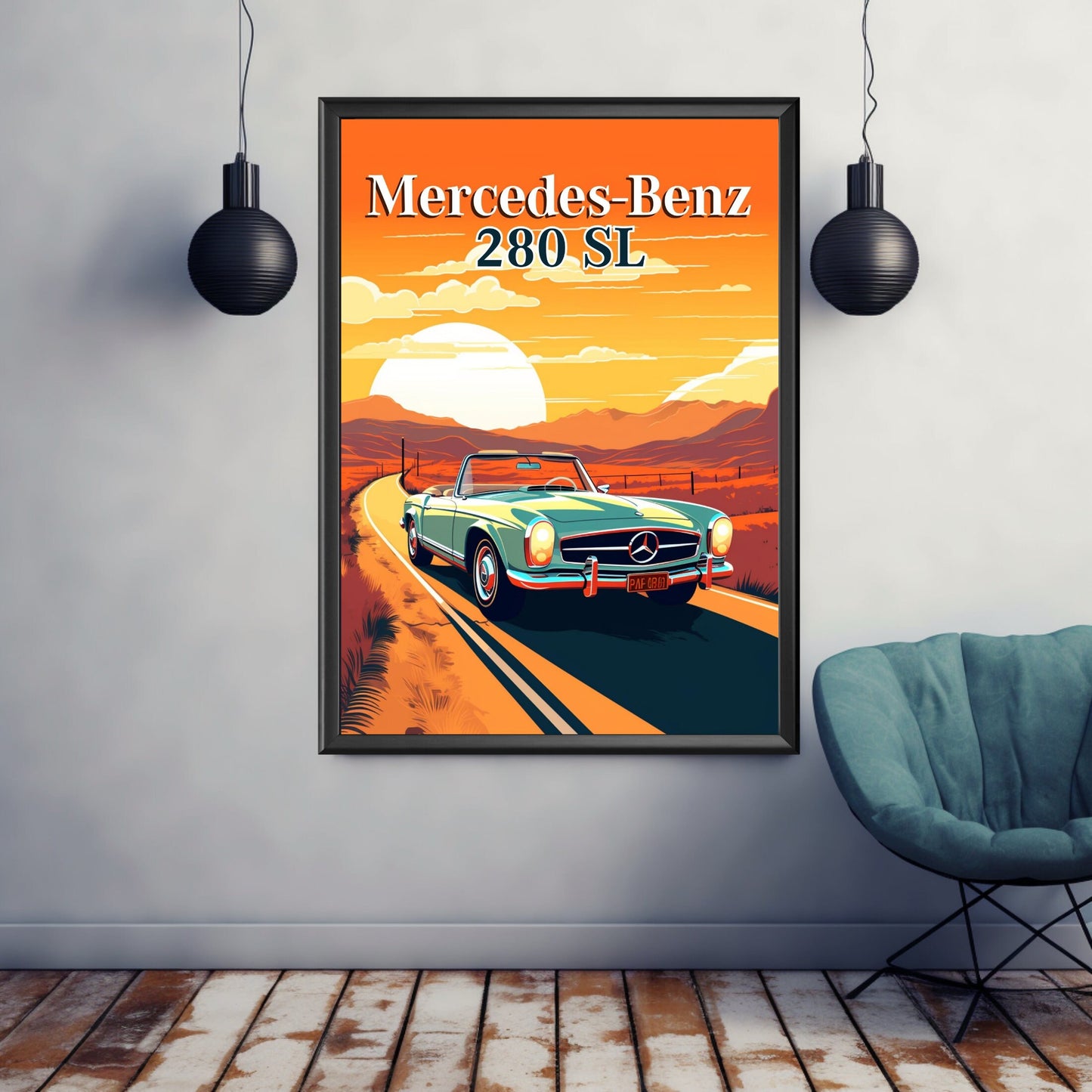 Mercedes-Benz 280SL Poster