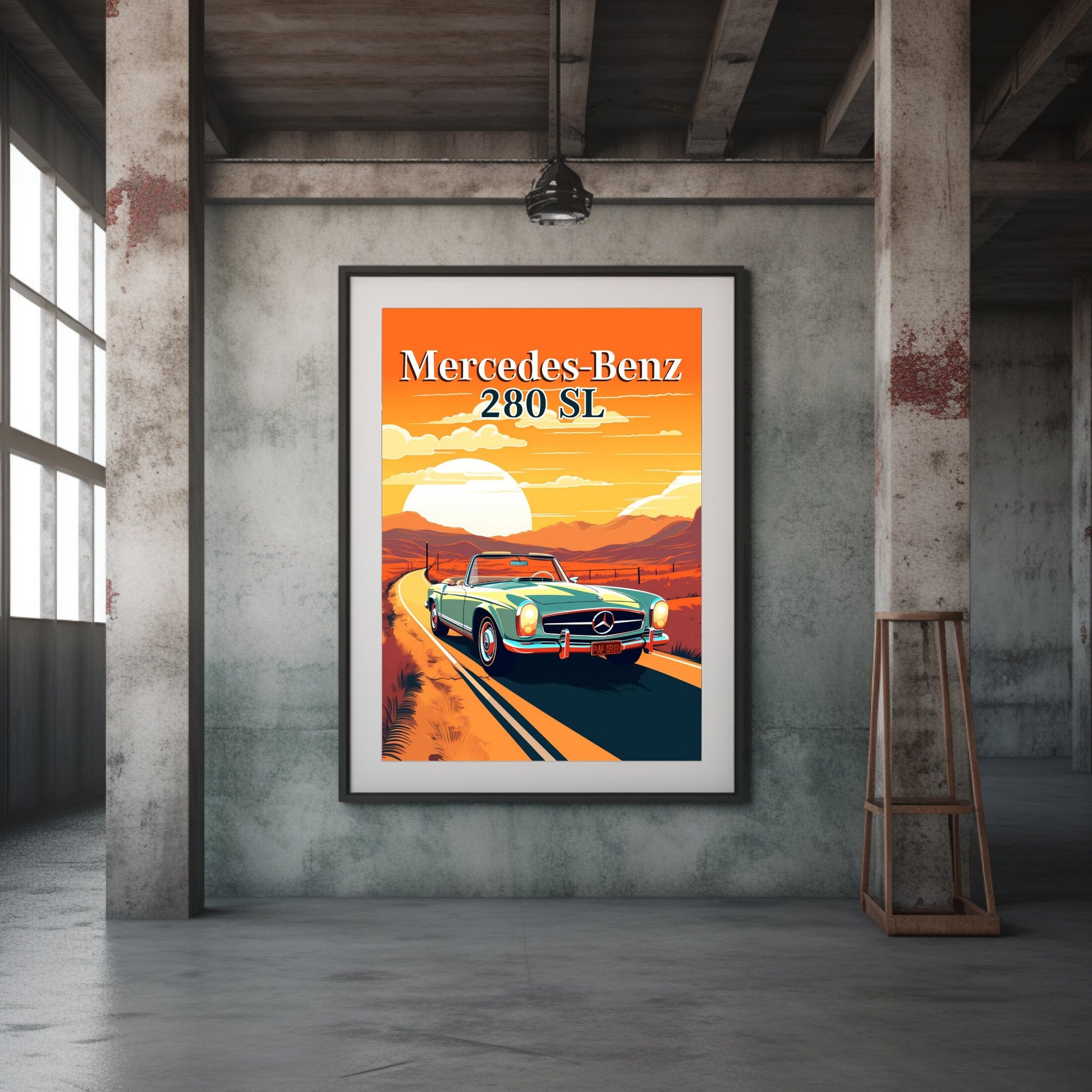 Mercedes-Benz 280SL Poster