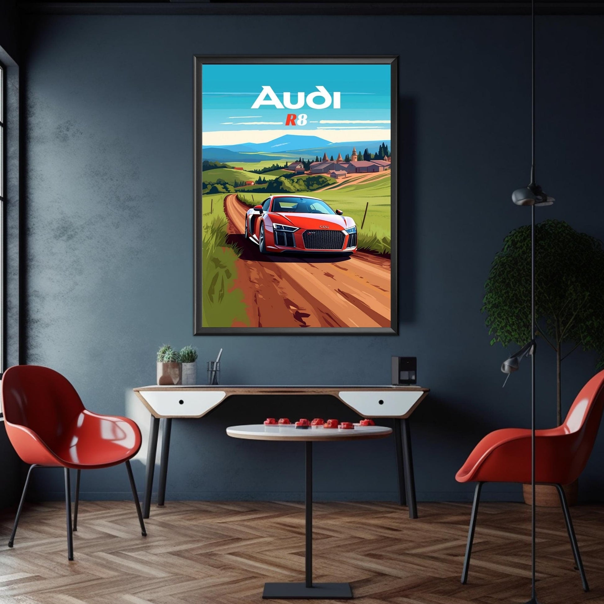 Audi R8 Car Poster