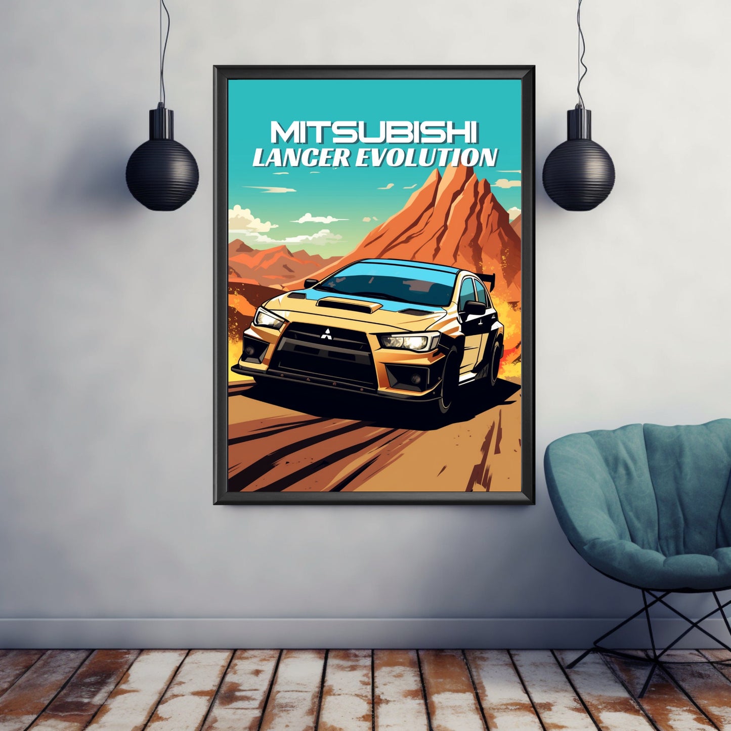 1990s Mitsubishi Lancer Evolution Poster