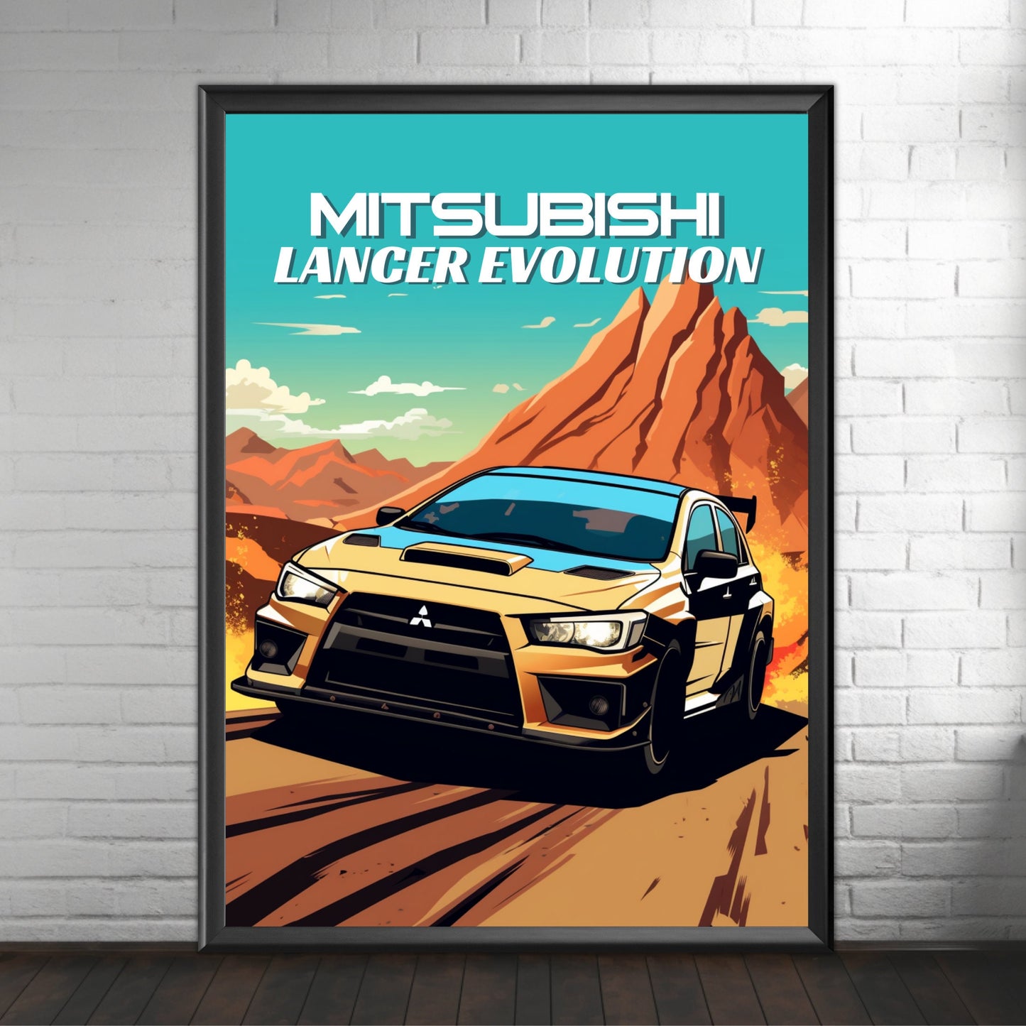 1990s Mitsubishi Lancer Evolution Poster