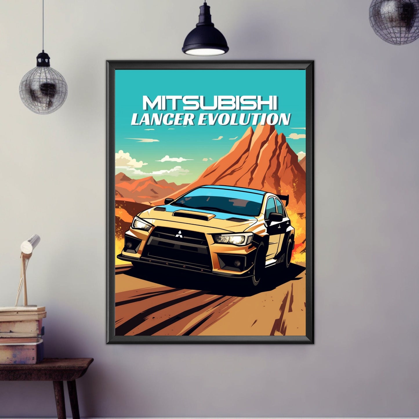 1990s Mitsubishi Lancer Evolution Poster