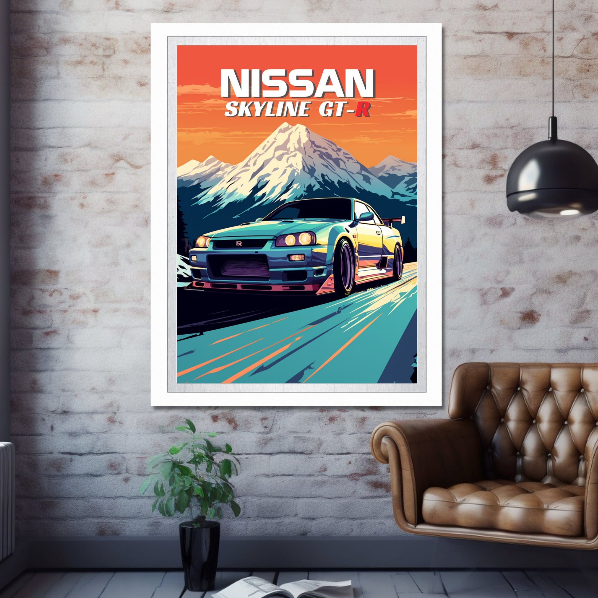 Nissan Skyline GT-R R34 Print, 1990s