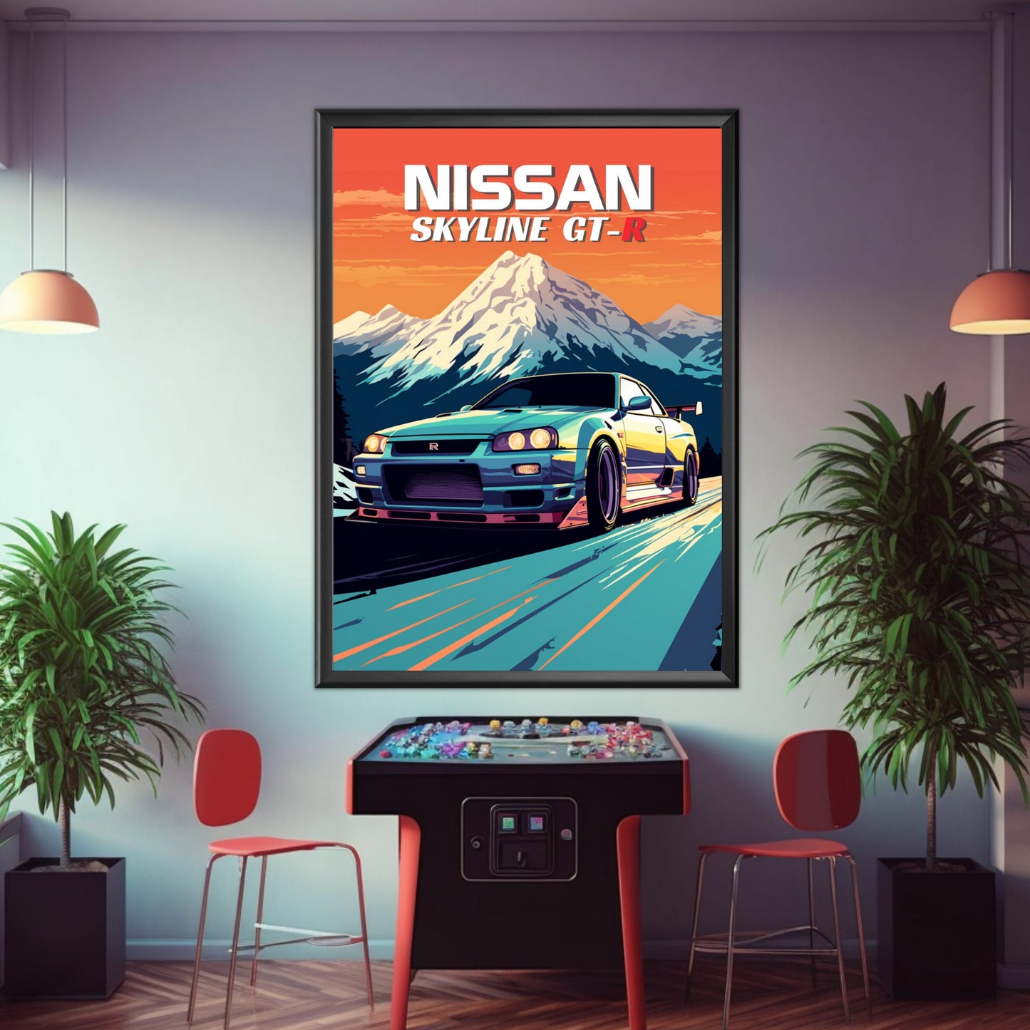 Nissan Skyline GT-R R34 Print, 1990s