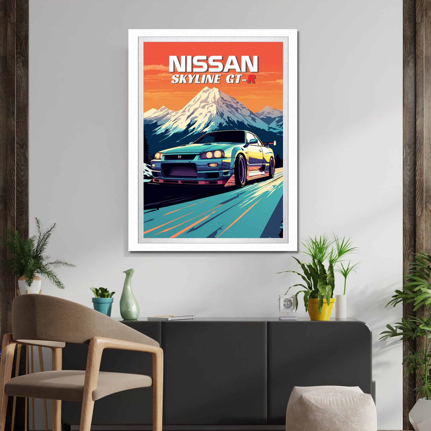 Nissan Skyline GT-R R34 Print, 1990s