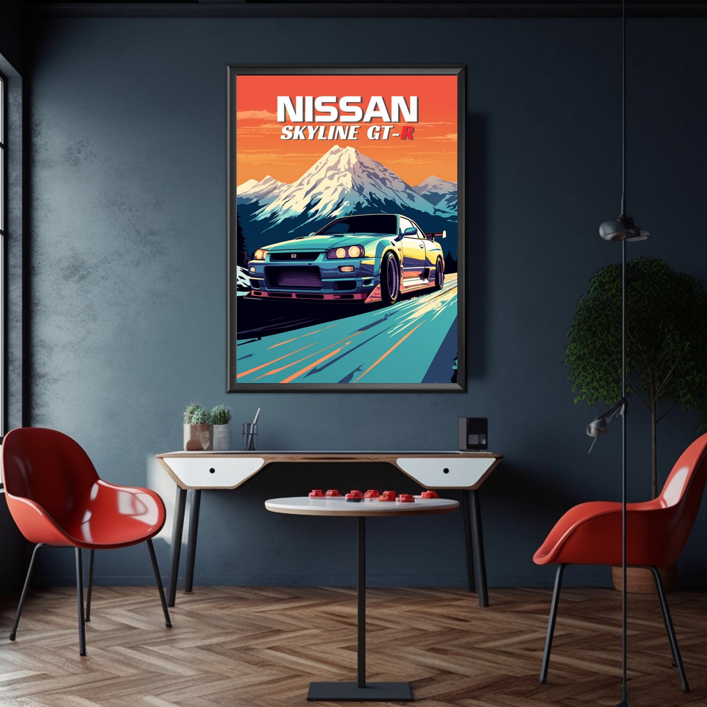 Nissan Skyline GT-R R34 Print, 1990s